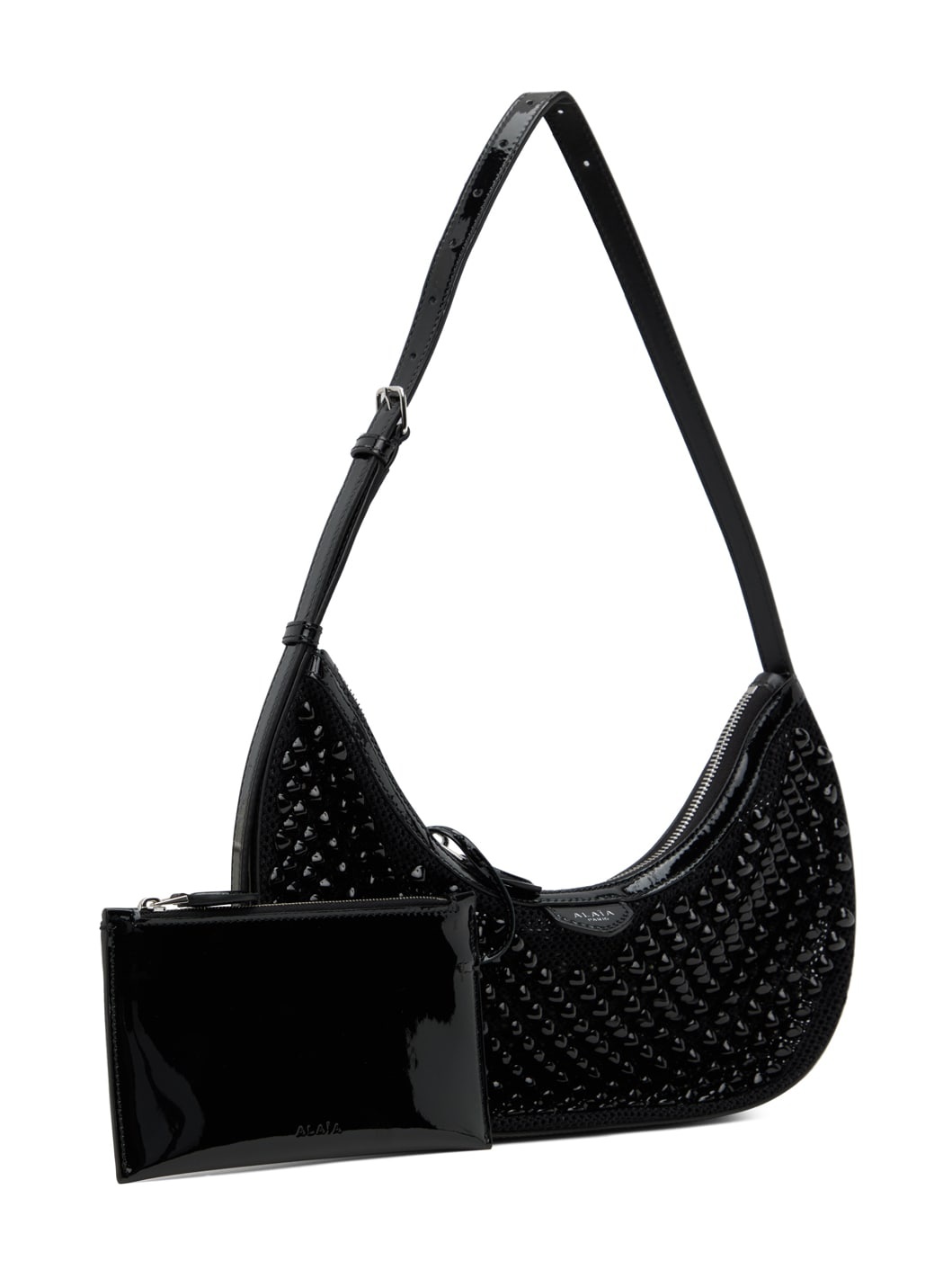 Black One Piece Demi Lune Bag - 2