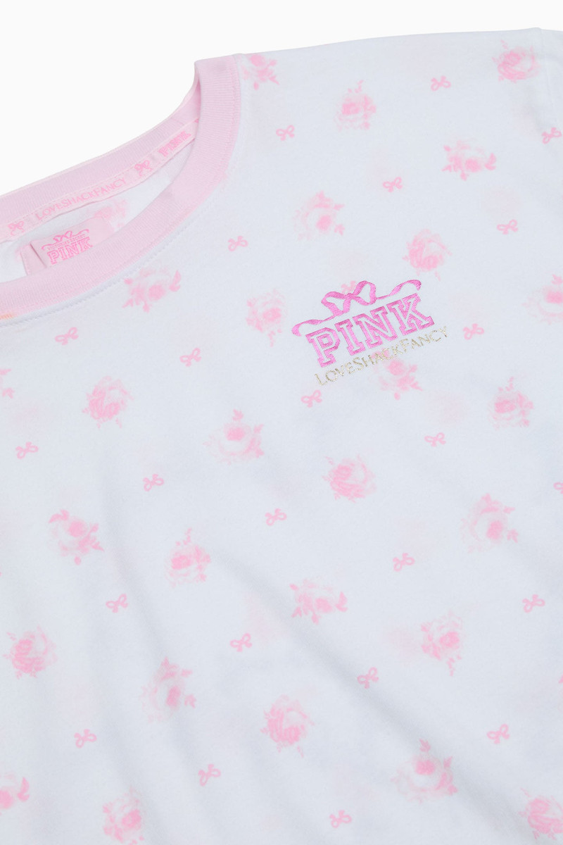 PINK x LoveShackFancy Campus Cotton Tee 6