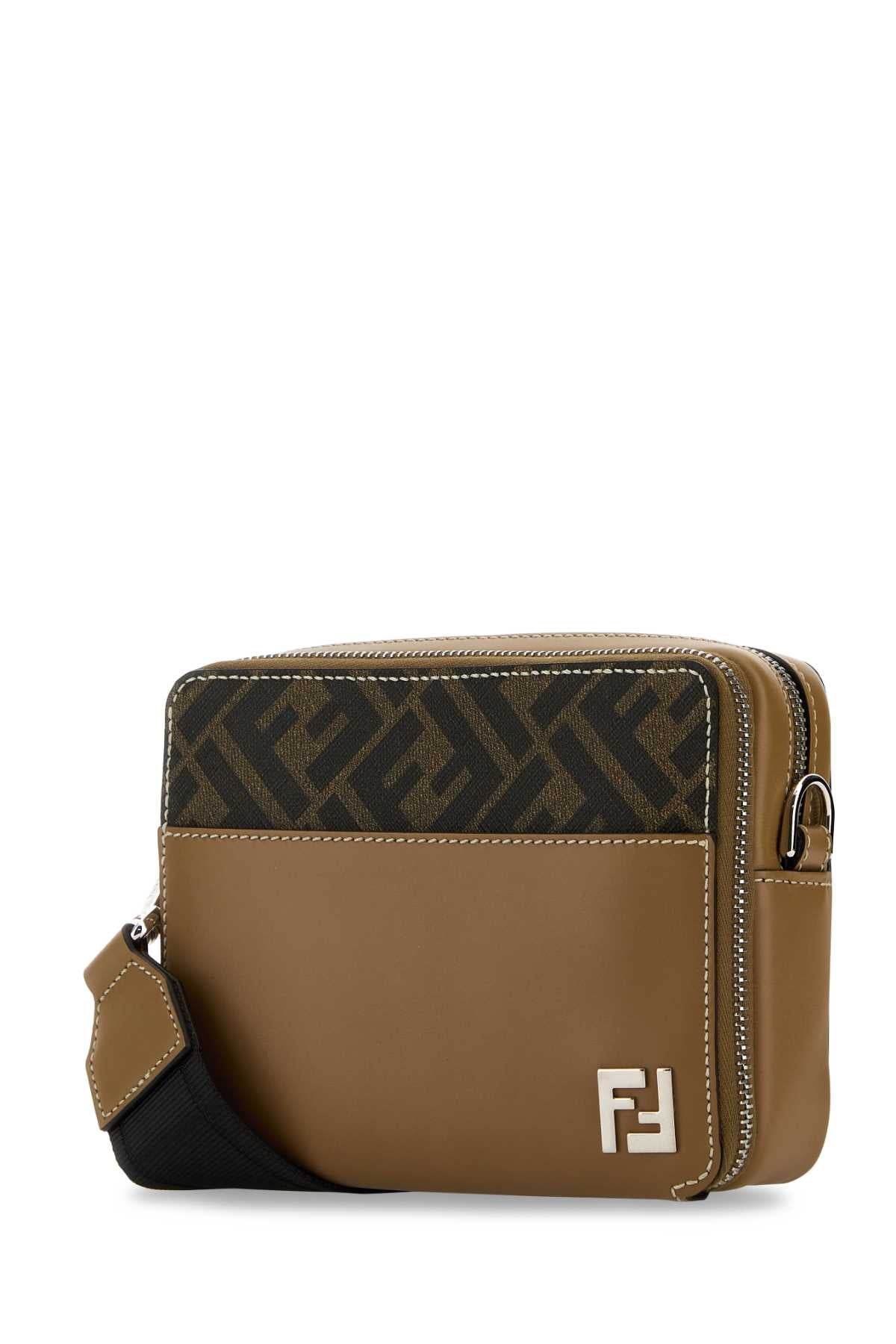 Fendi Men Embroidered Canvas Camera Crossbody Bag - 4