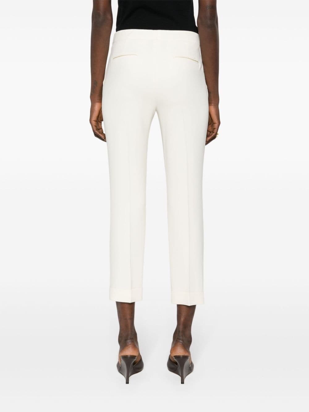 cropped high-rise trousers - 4