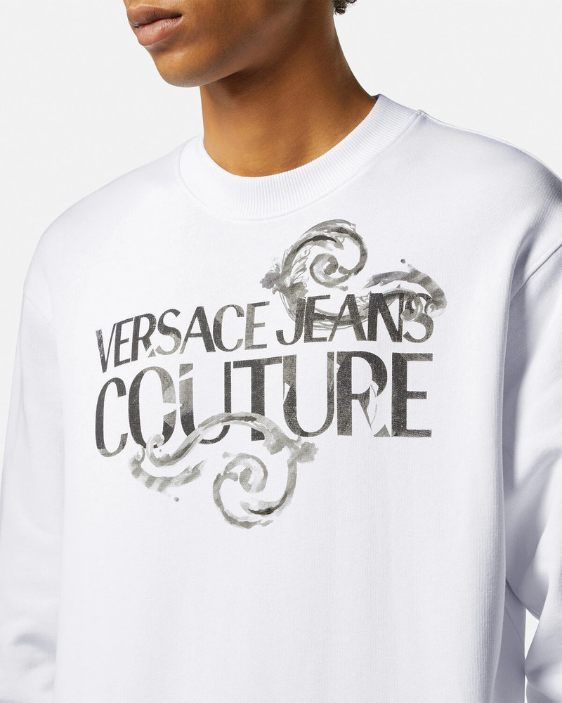 Watercolor Couture Logo Sweatshirt 3