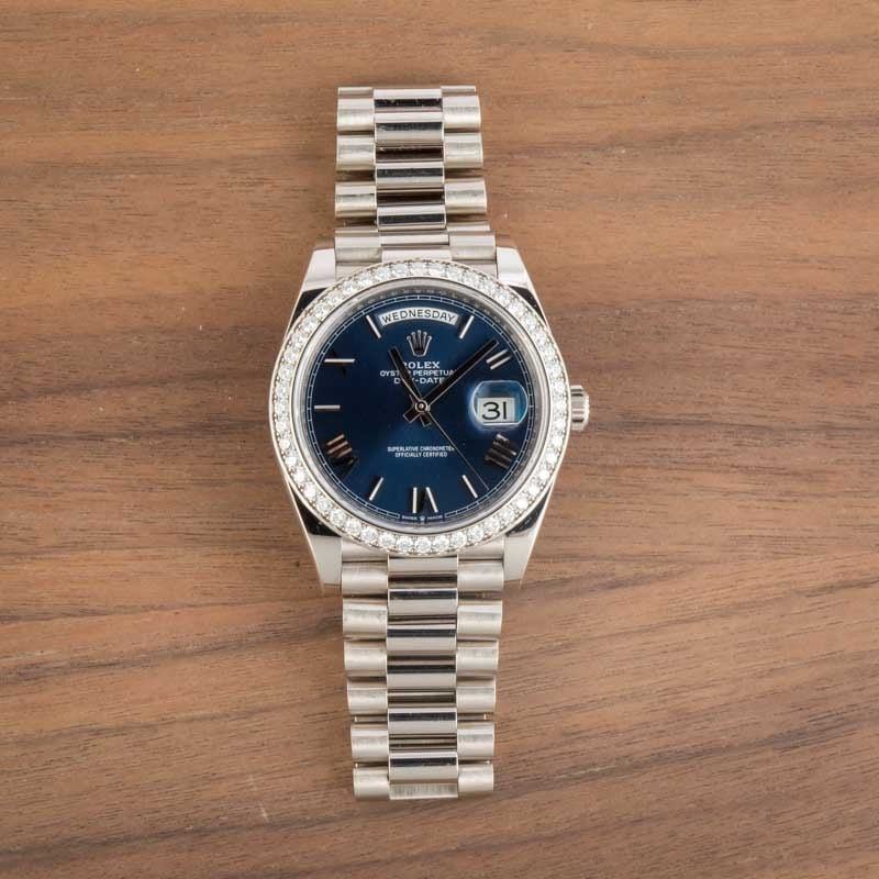 Rolex Day-Date 40 Ref 228349 Bright Blue Dial - 6