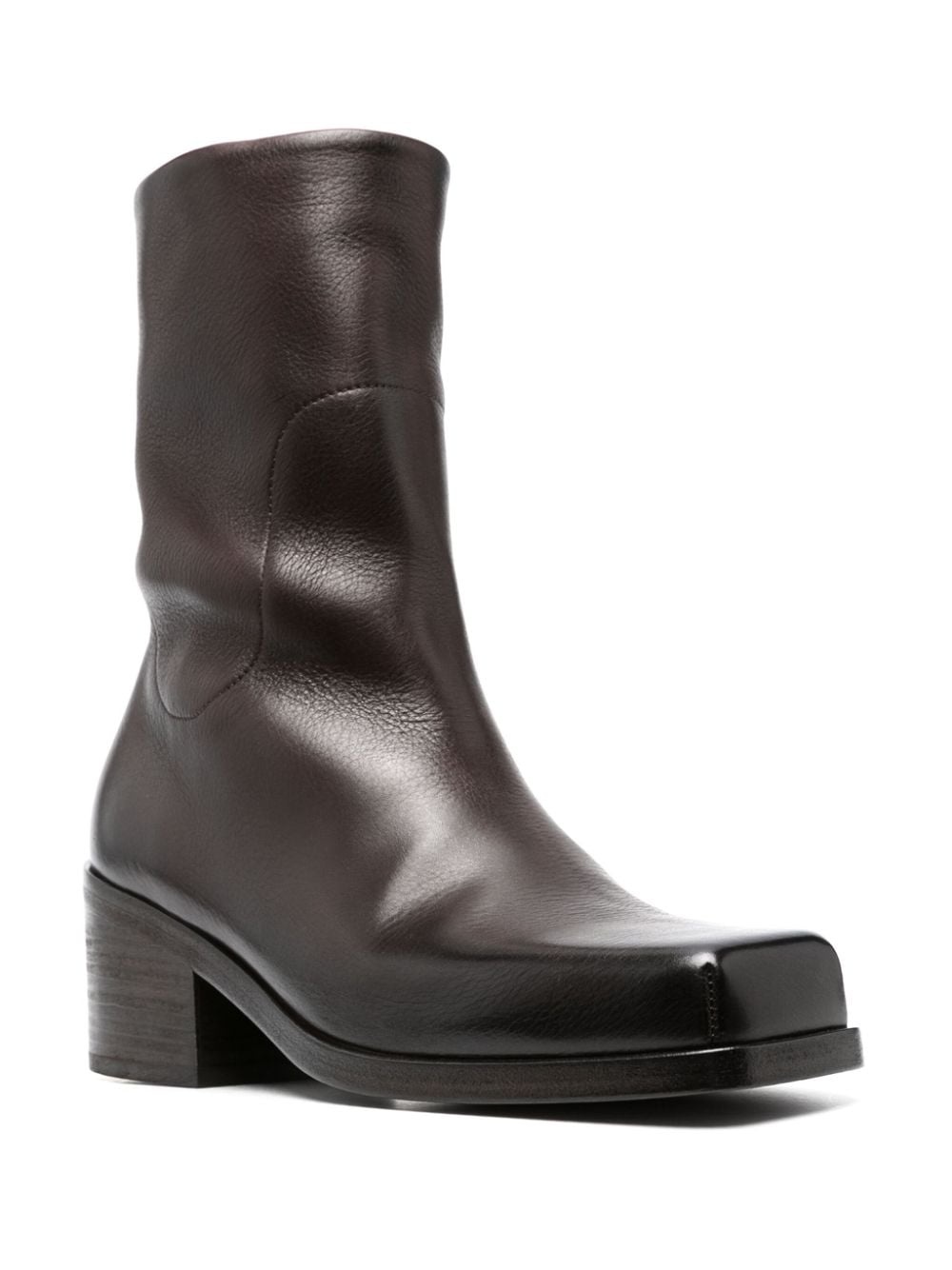 Cassello square-toe leather boots - 2