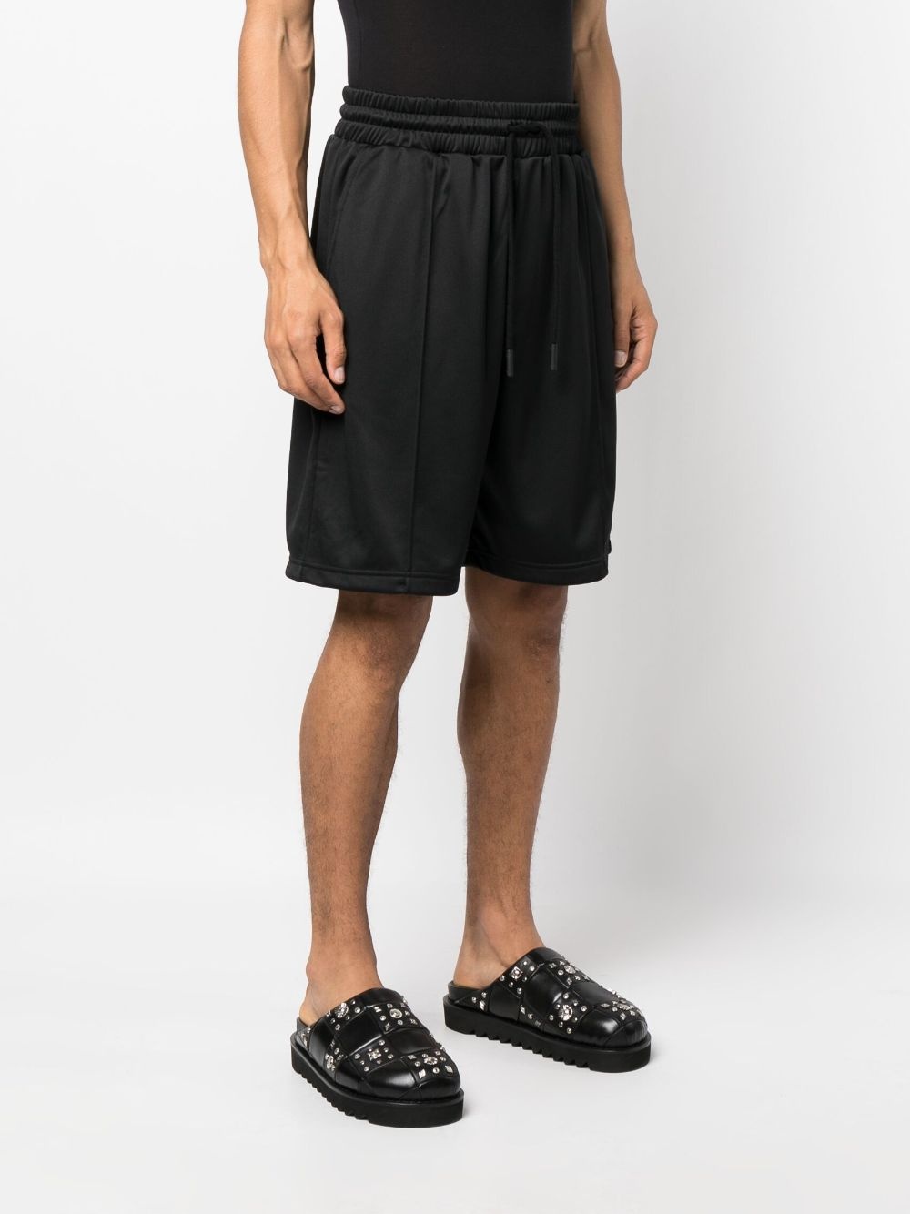 logo-print track shorts - 3