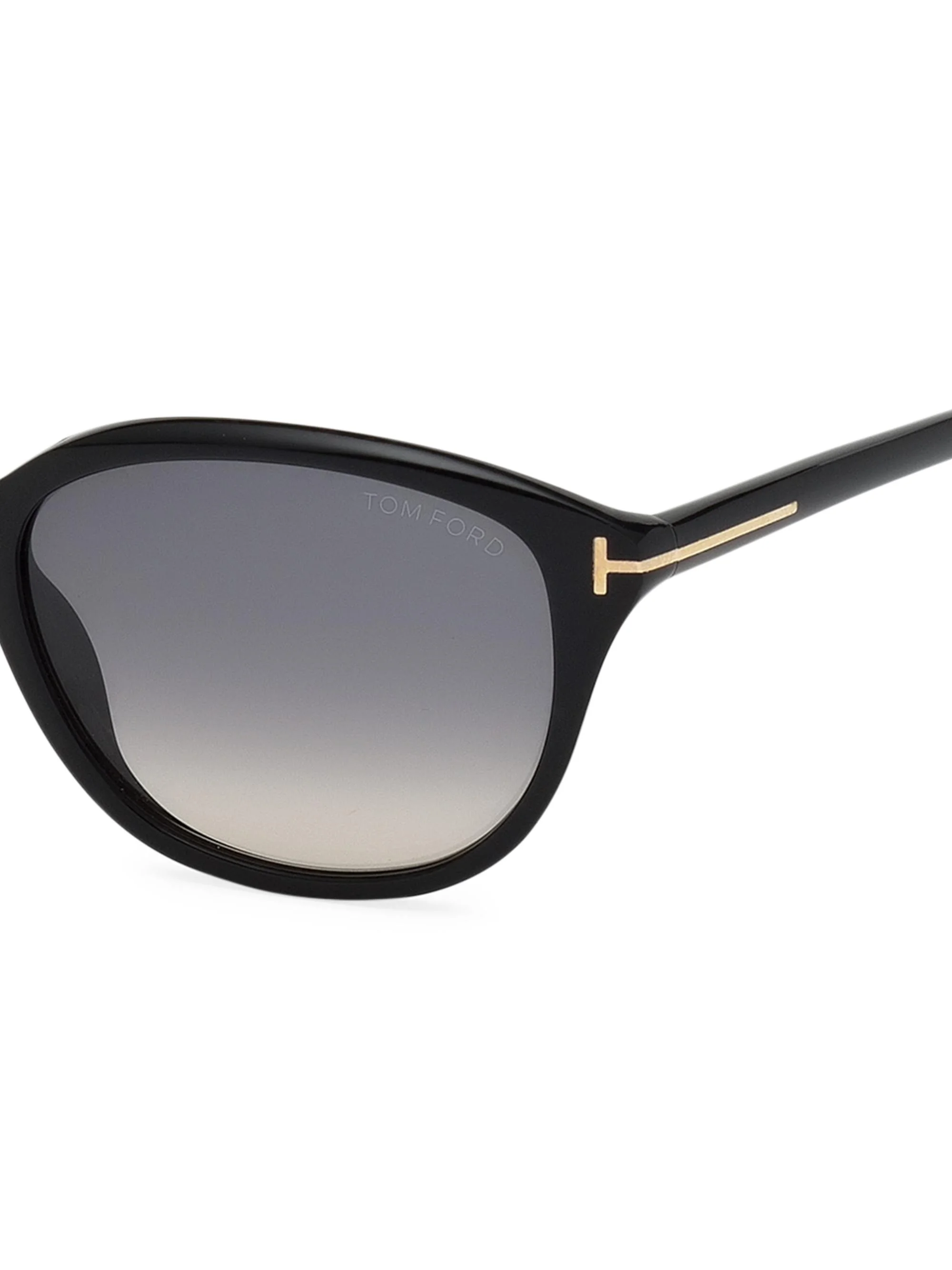 Women's 57MM Rectangle Acetate Sunglasses - Black Gradient Smoke - 1