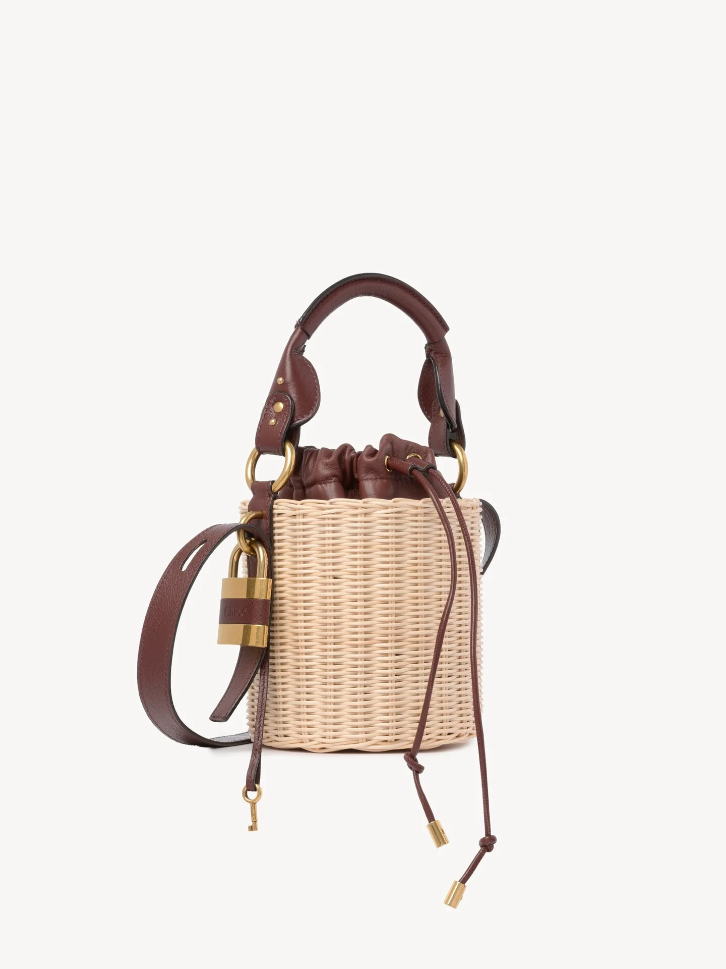 SMALL PADDINGTON BUCKET BAG IN WICKER - 1