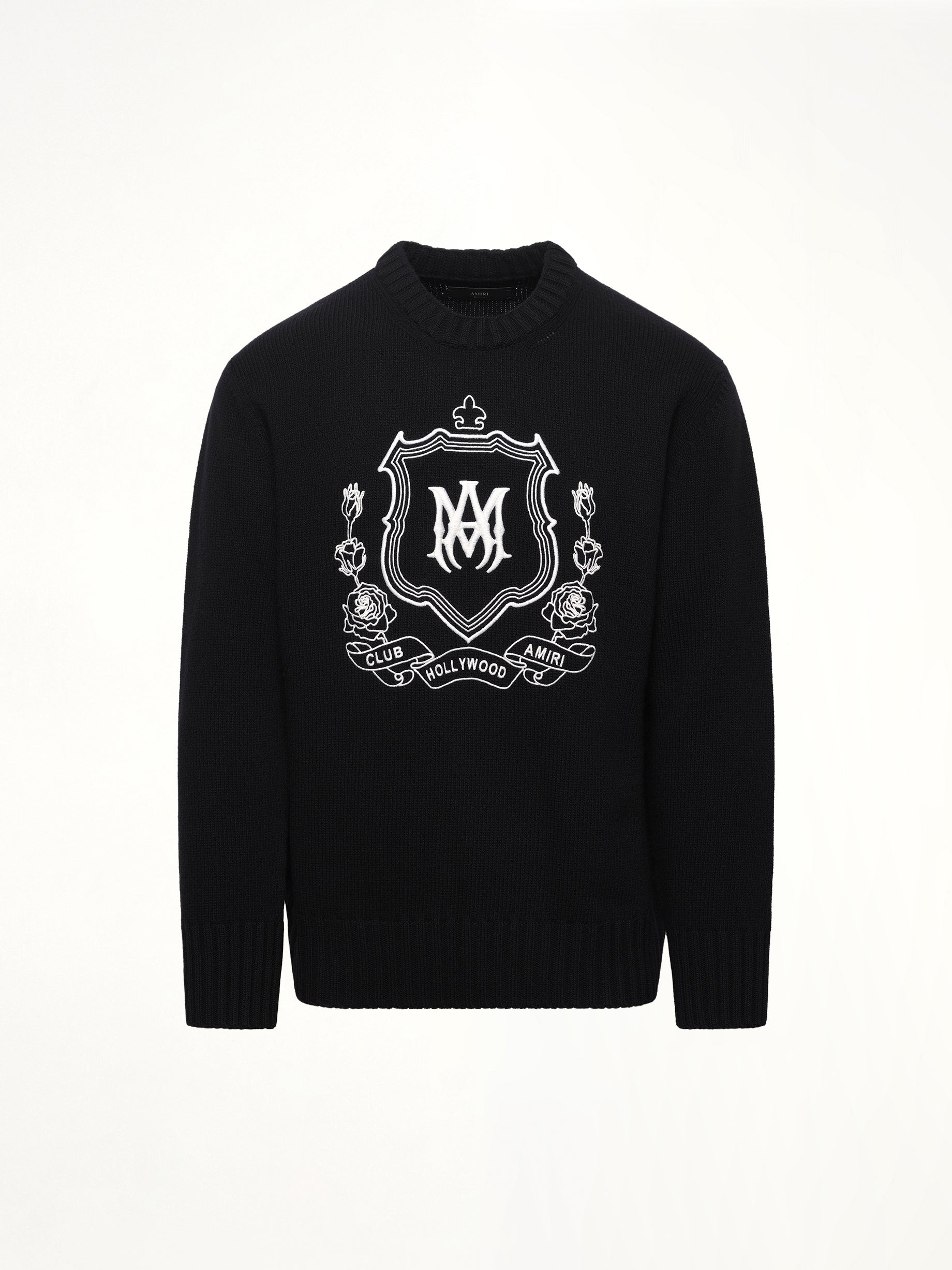 MA Crest Crewneck in Black - 2