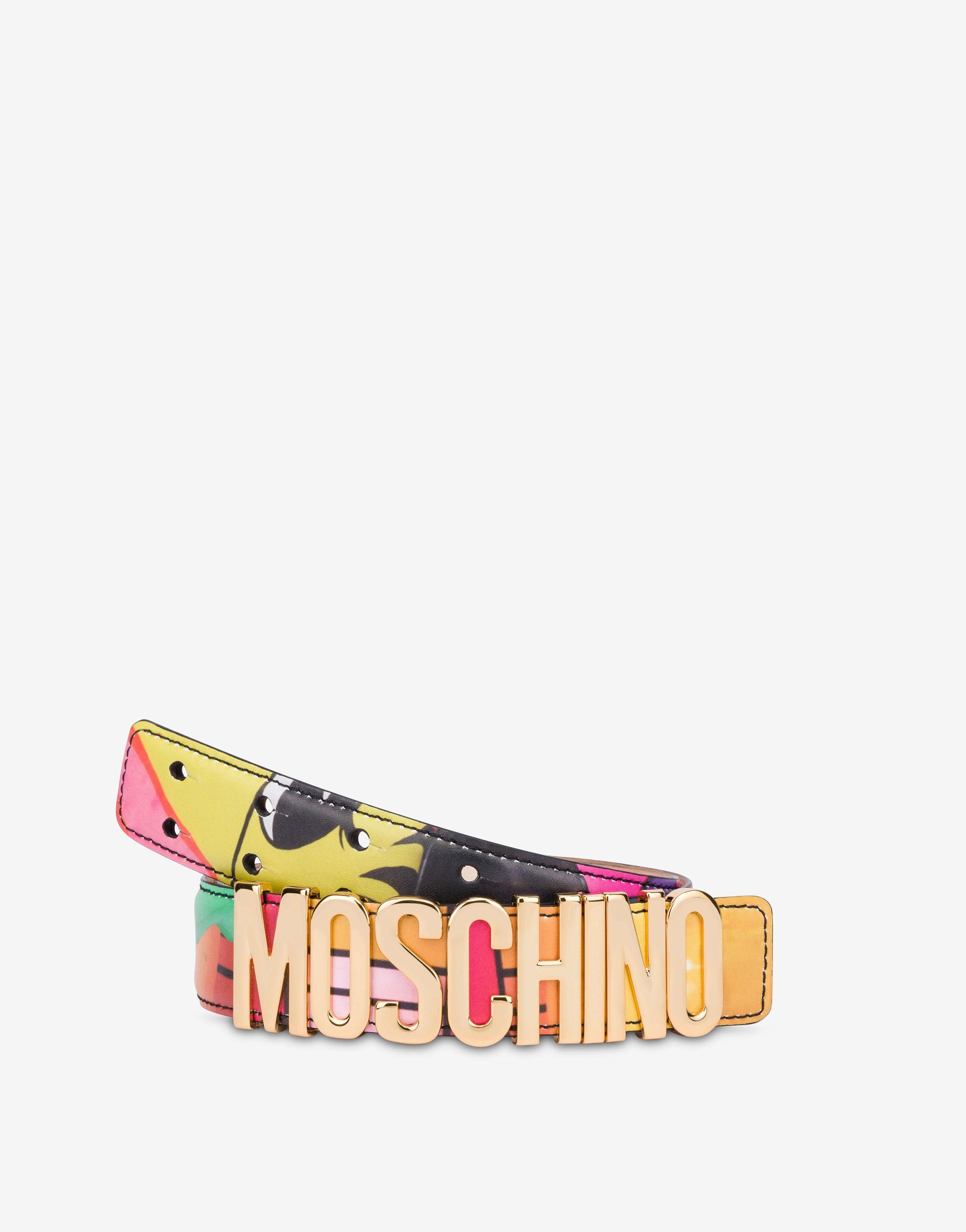 PRINTED CALFSKIN BELT - 3