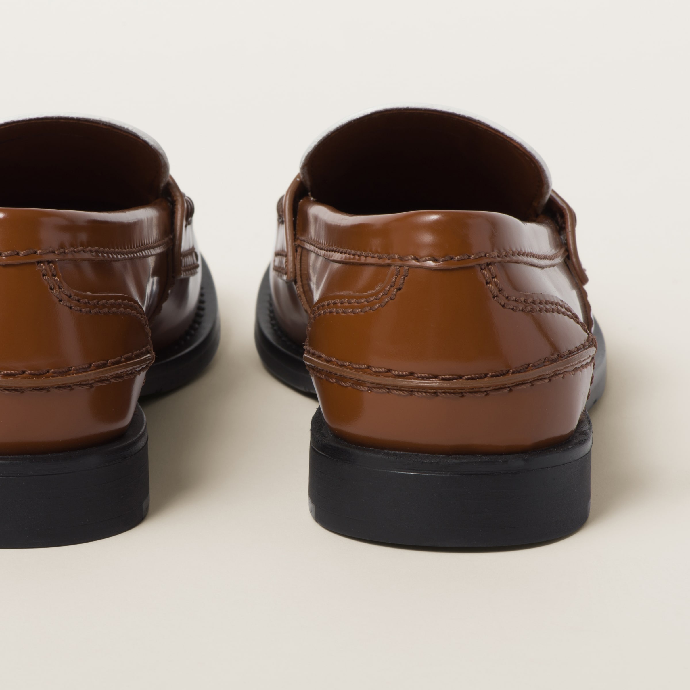 Leather penny loafers - 3
