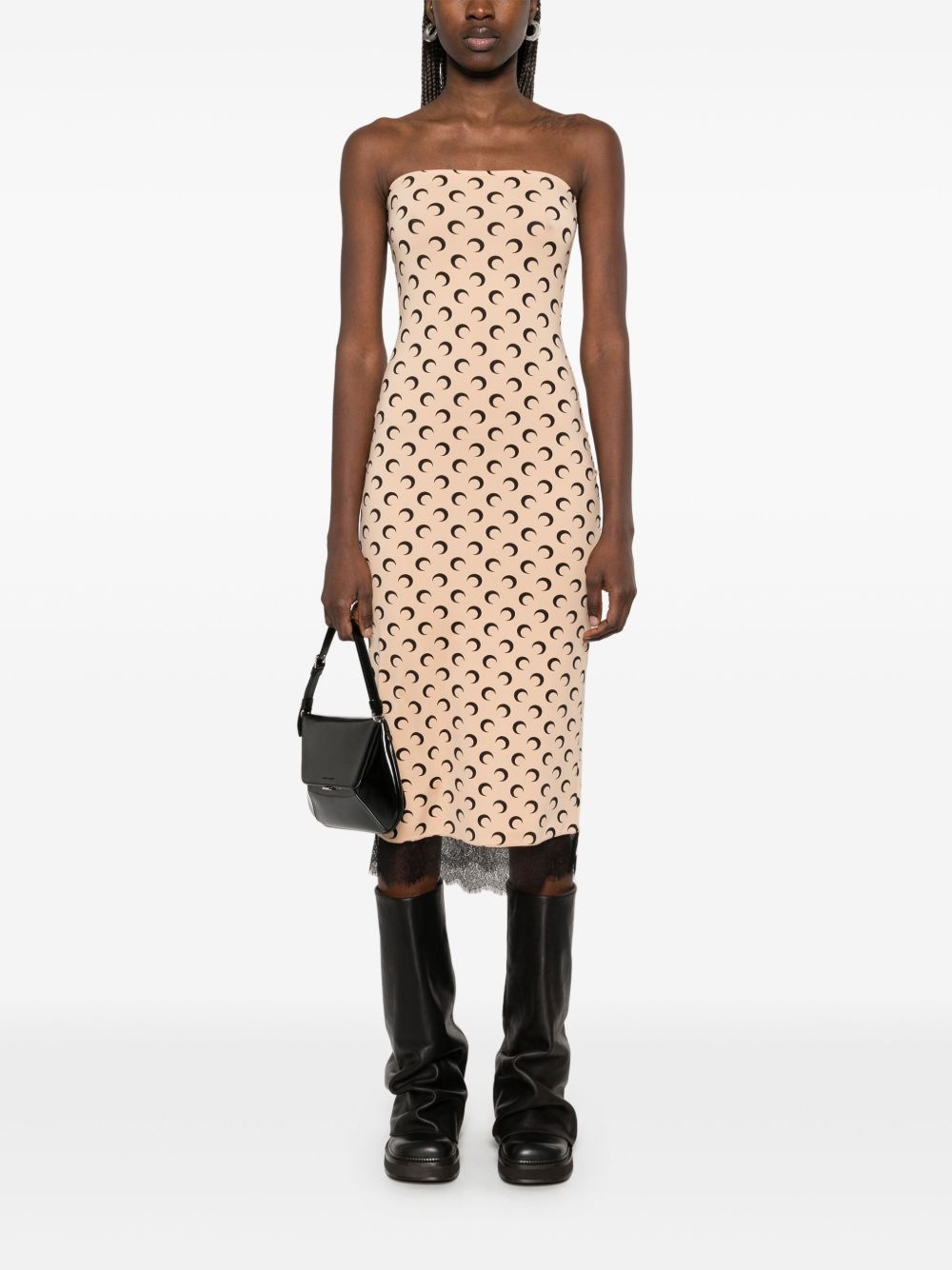 Crescent Moon bustier midi dress - 2