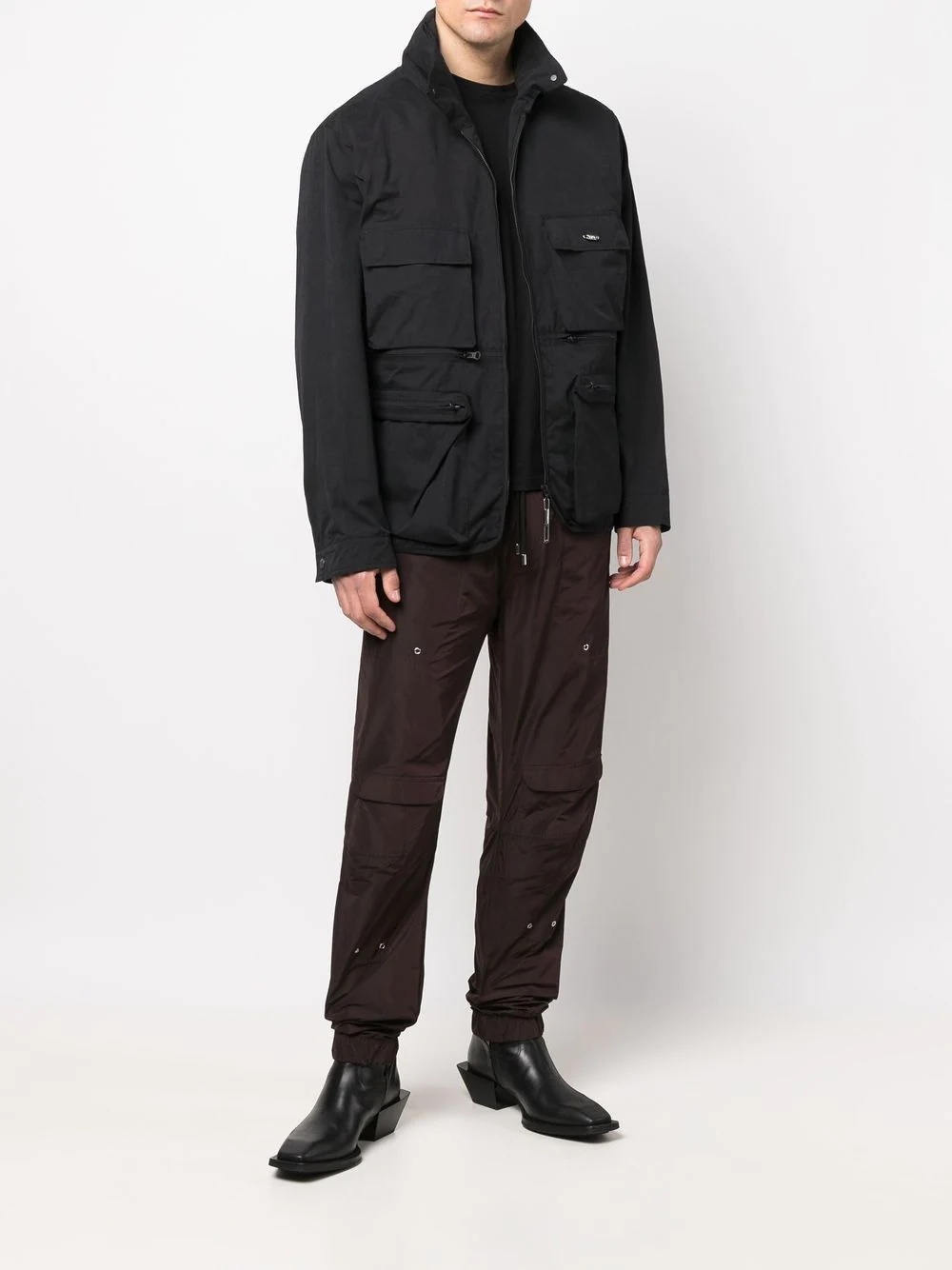 zip-up utility jacket - 3