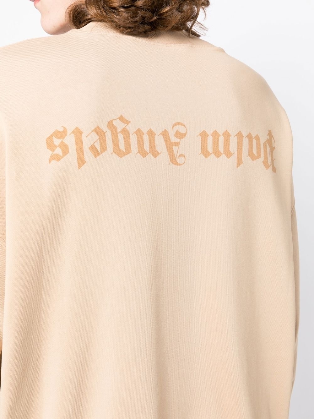 logo-print cotton sweatshirt - 5