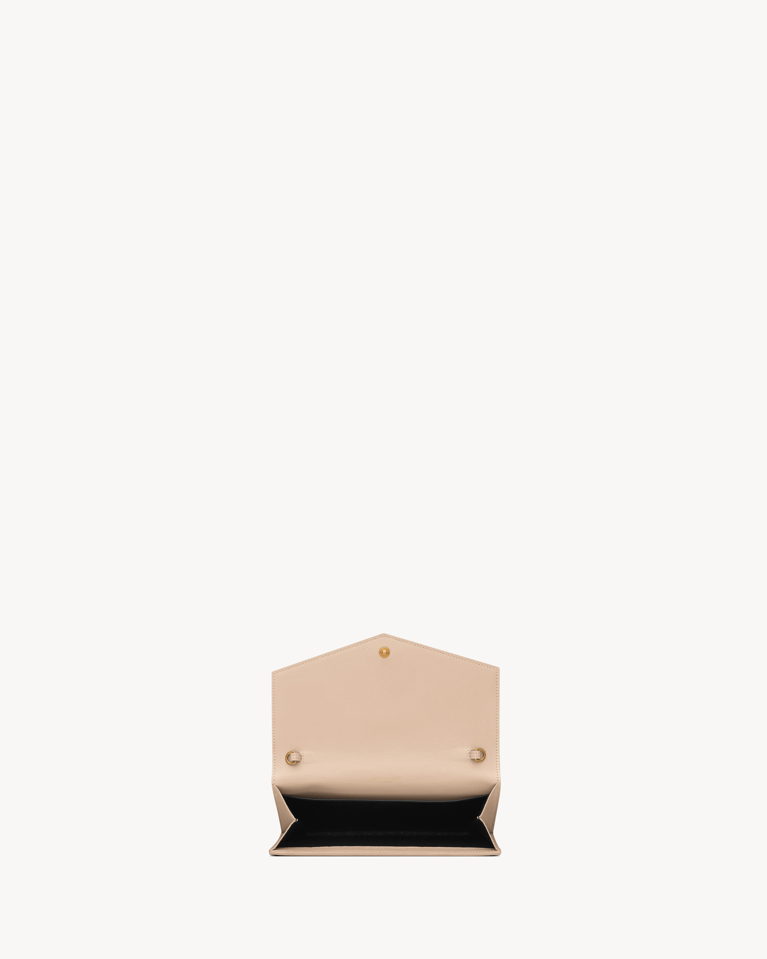 UPTOWN CHAIN WALLET IN GRAIN DE POUDRE EMBOSSED LEATHER - 5