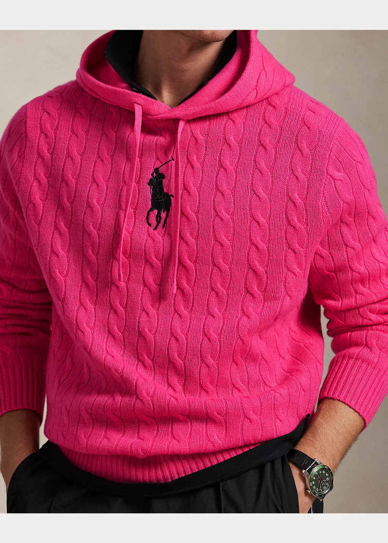 Pink Pony Cable-Knit Hoodie 7