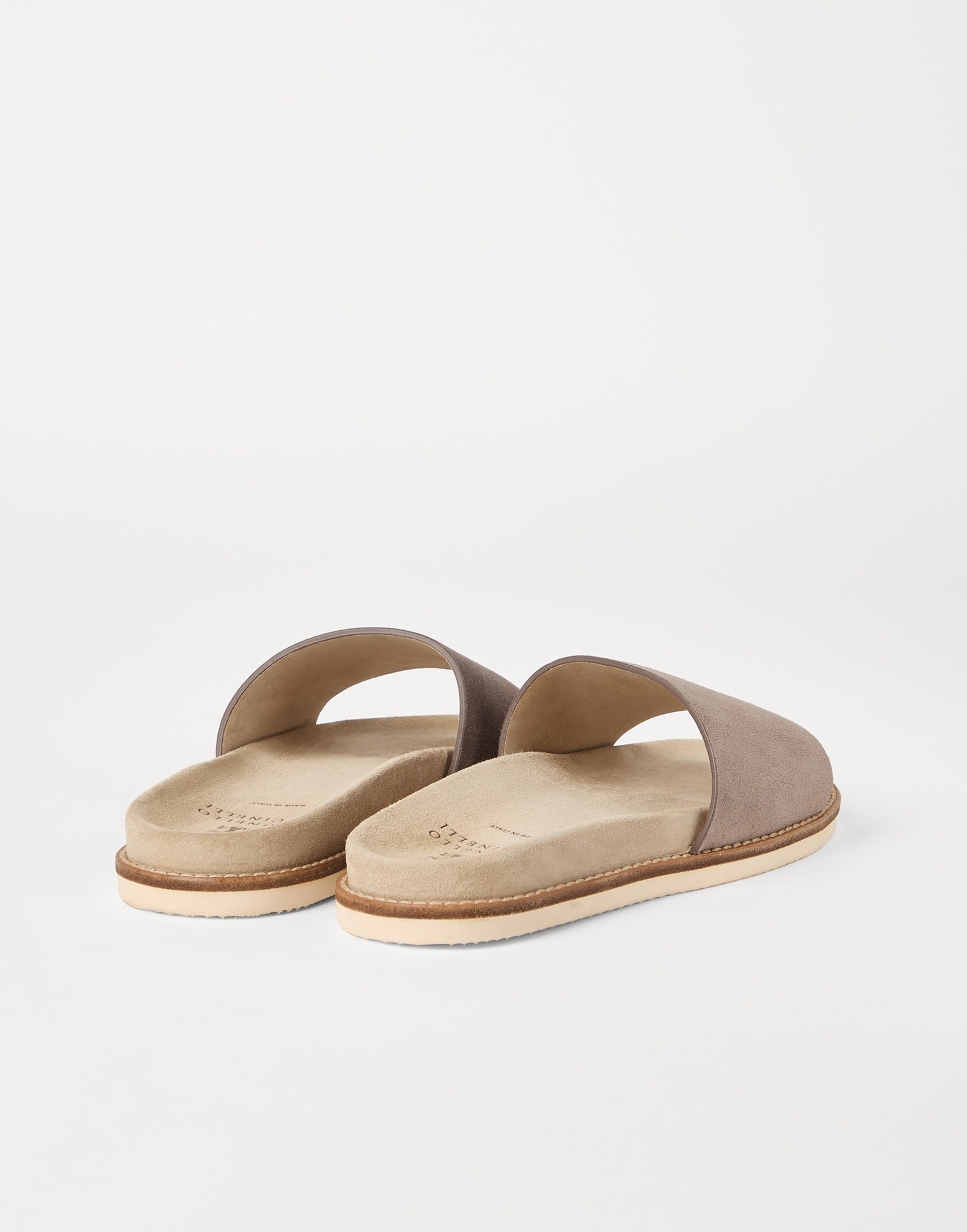 Washed suede slides - 2