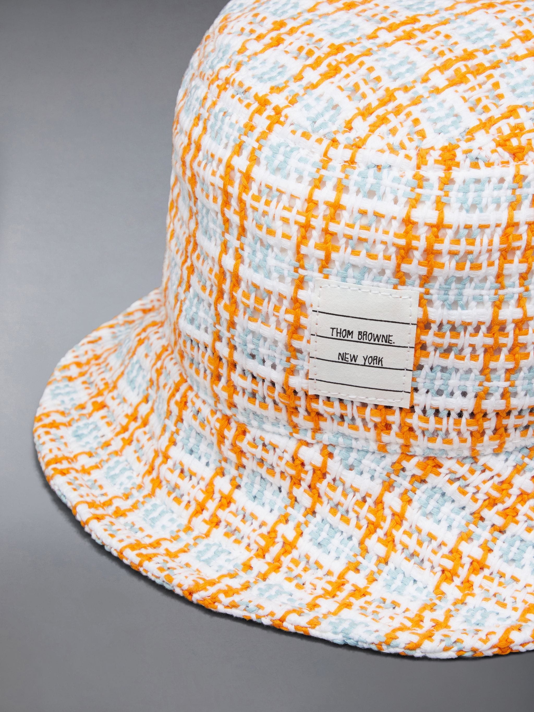 Check Crochet Tweed Classic Bucket Hat - 3