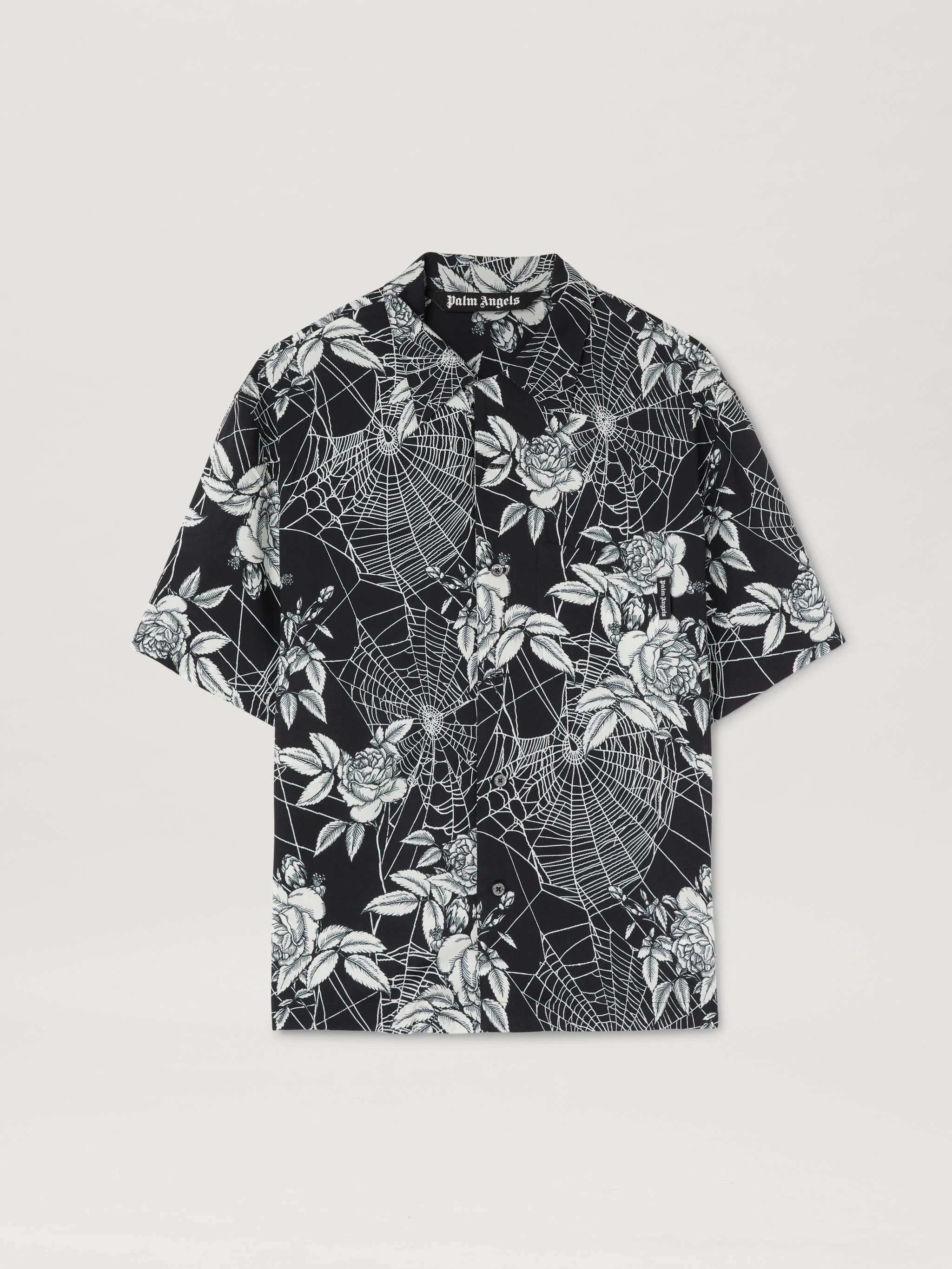 ROSES PRINT BOWLING SHIRT - 1