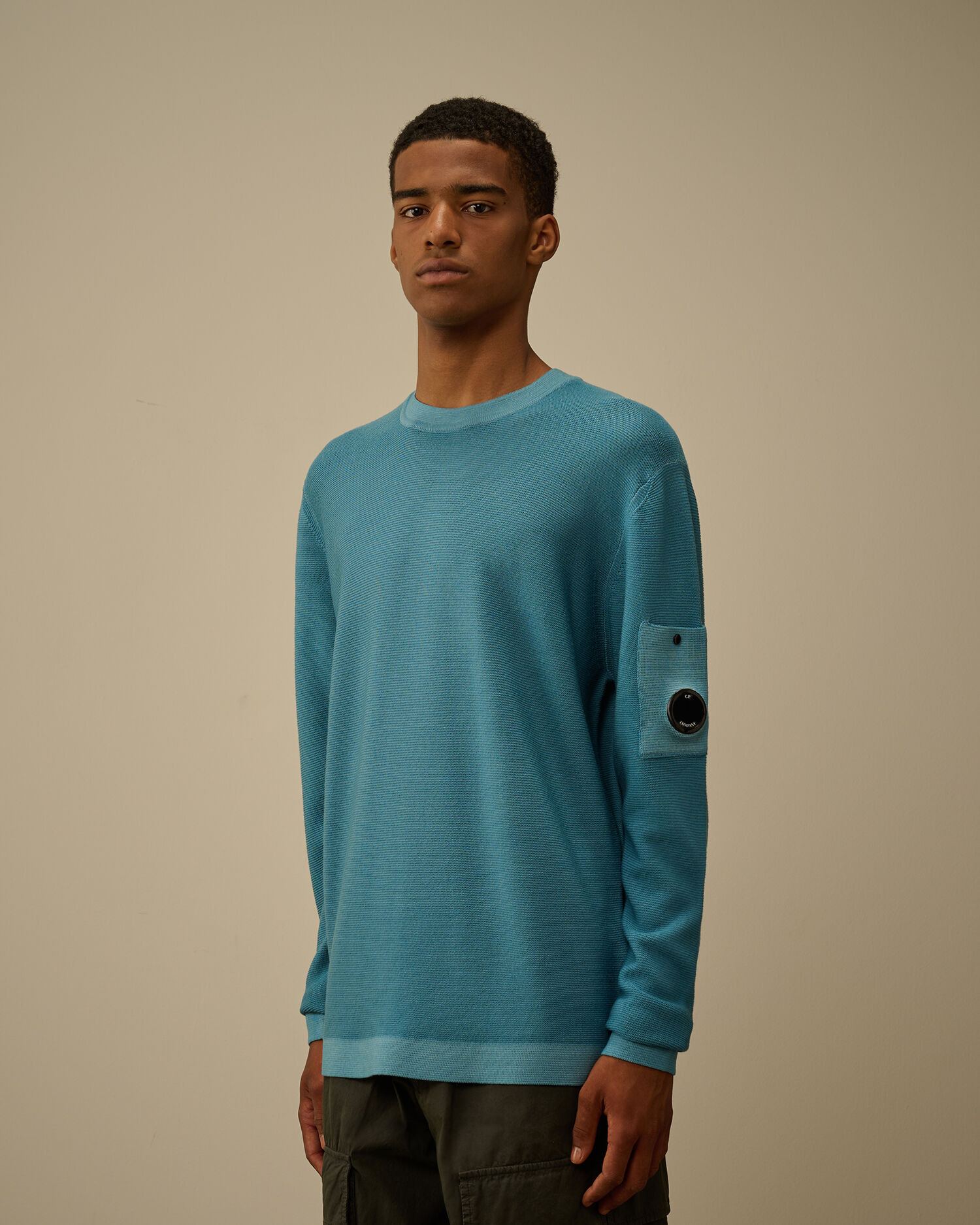 Merino Wool Crewneck Lens Sweater - 3