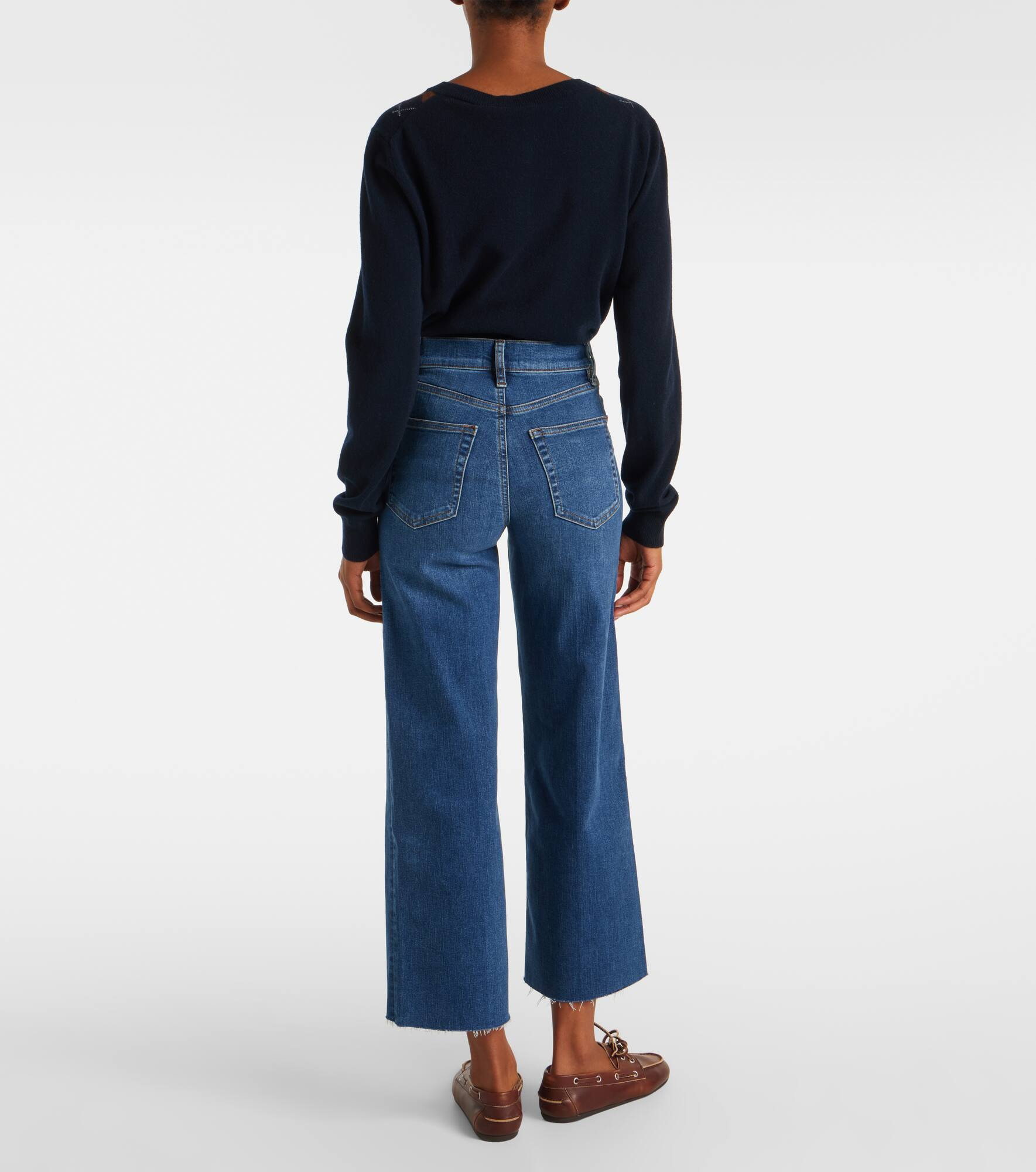 Le Slim Palazzo Crop wide-leg jeans - 3