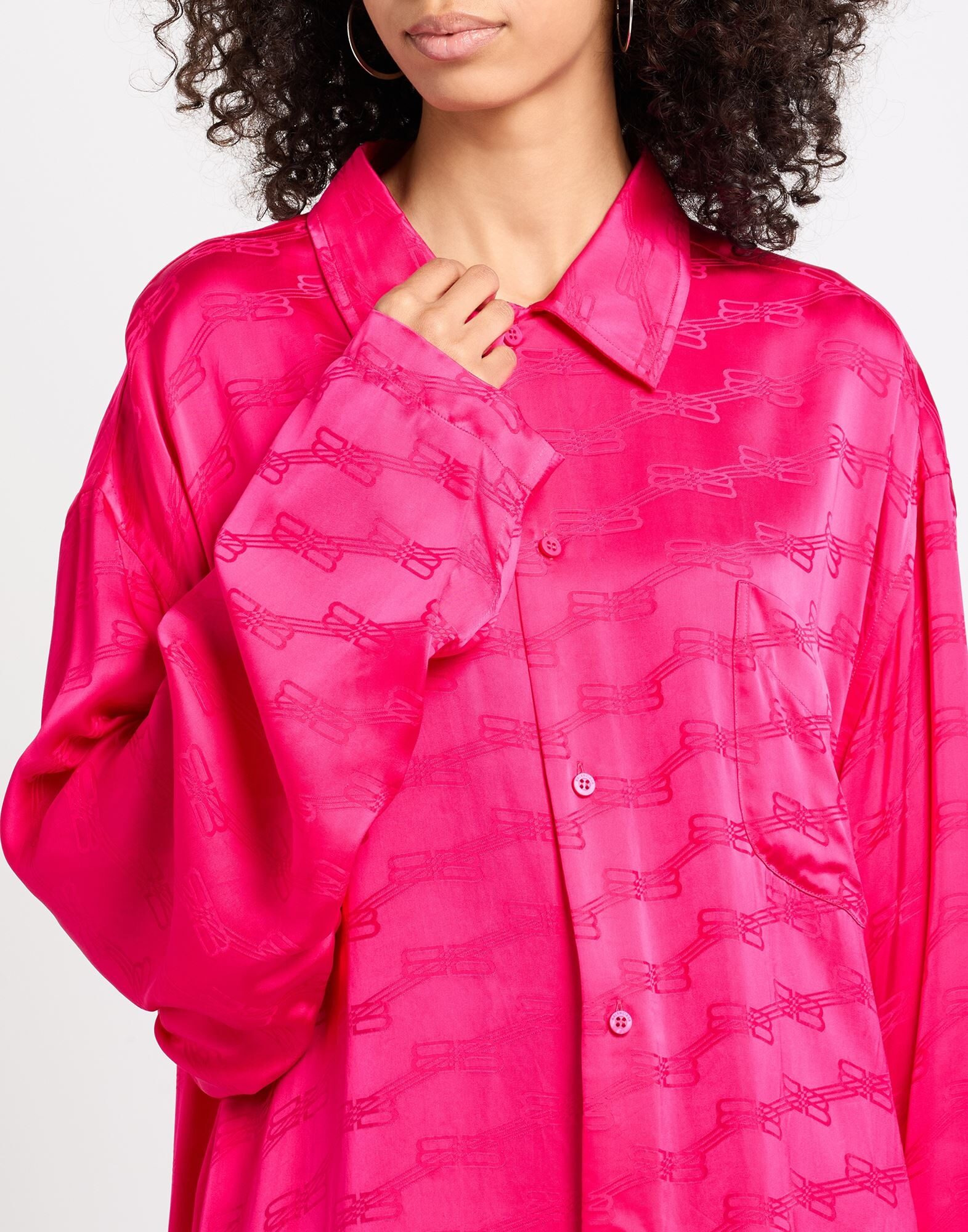 Fuchsia Women's Patterned Shirts & Blouses - 4