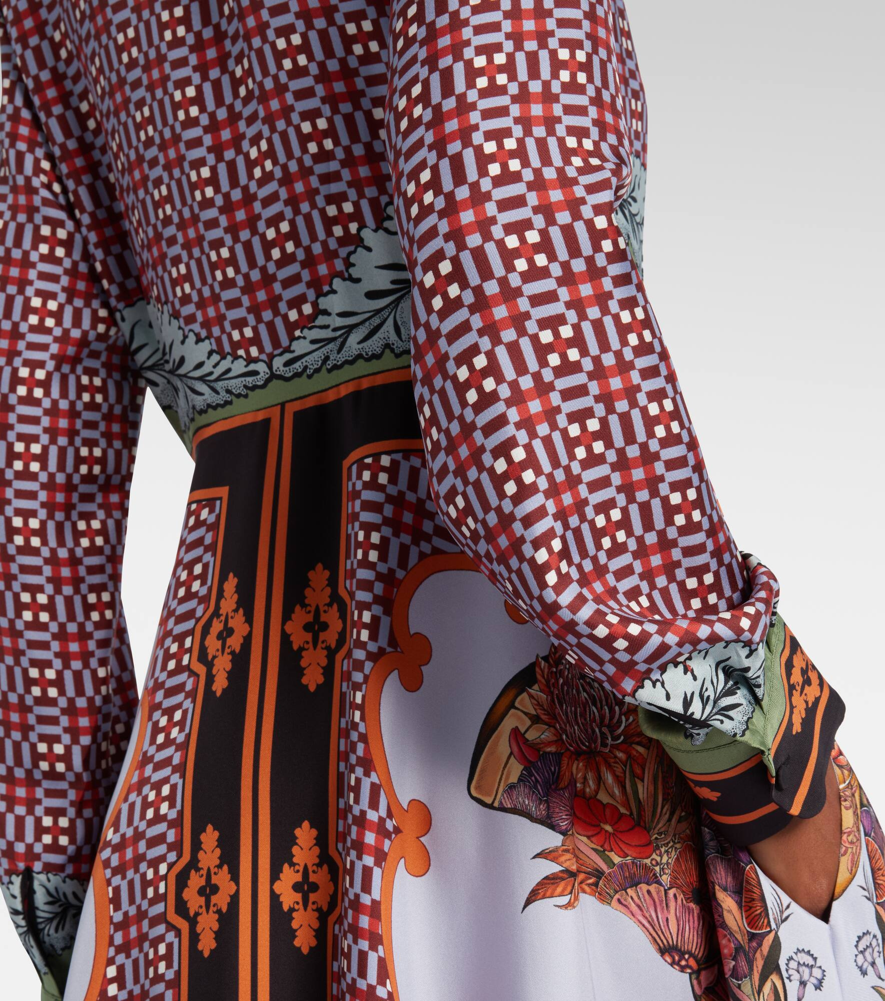 San Pietro printed silk maxi dress - 6