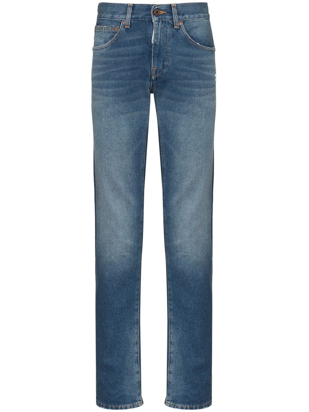 stonewashed skinny jeans - 1