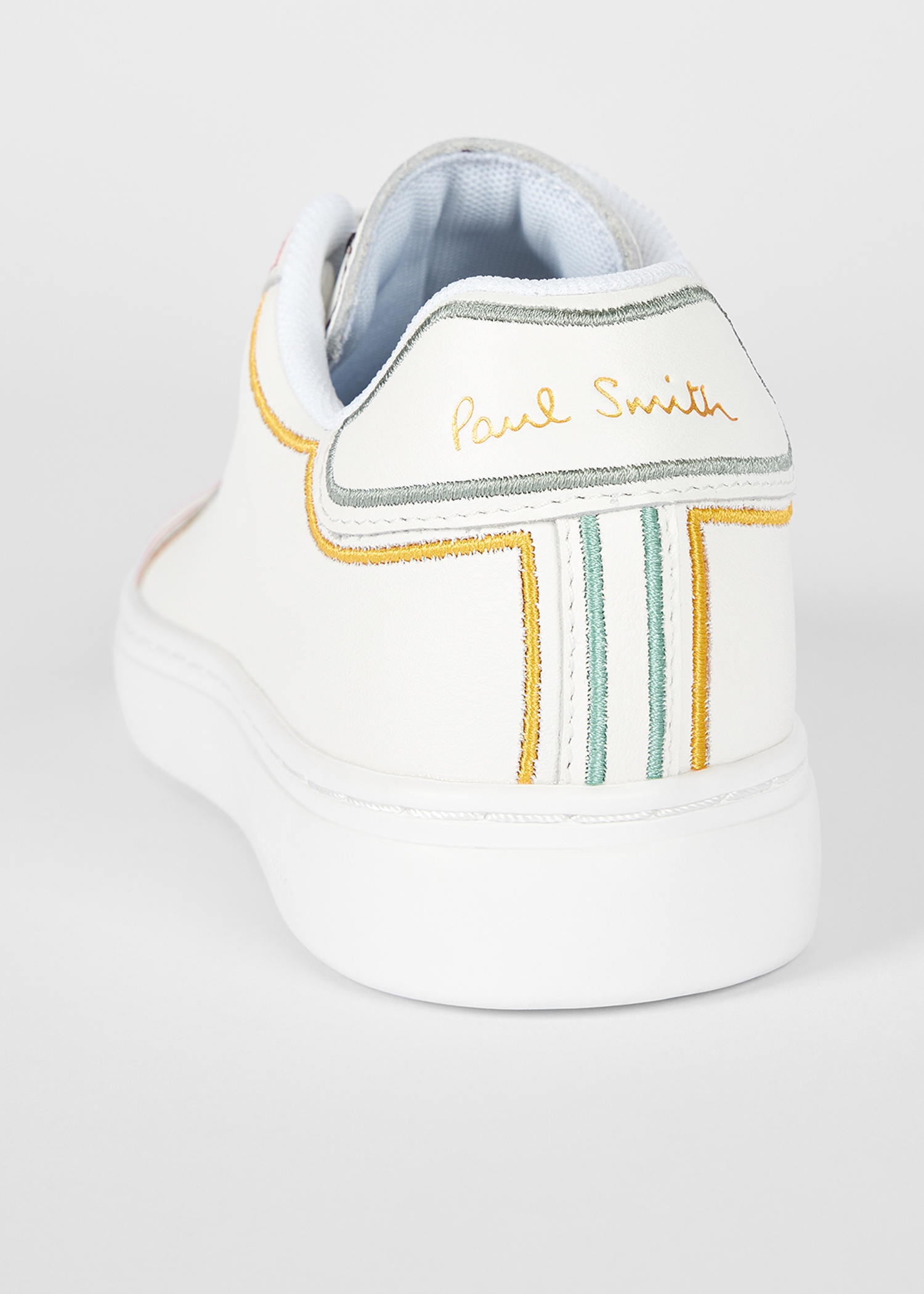 Women's White Leather Embroidery 'Lapin' Trainers - 2