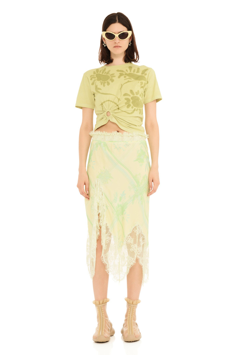 LEMON PICNIC WATERLILY SKIRT 1