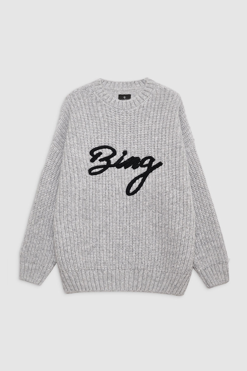 Sydney Crew Sweater Signature - Light Heather Grey - 1
