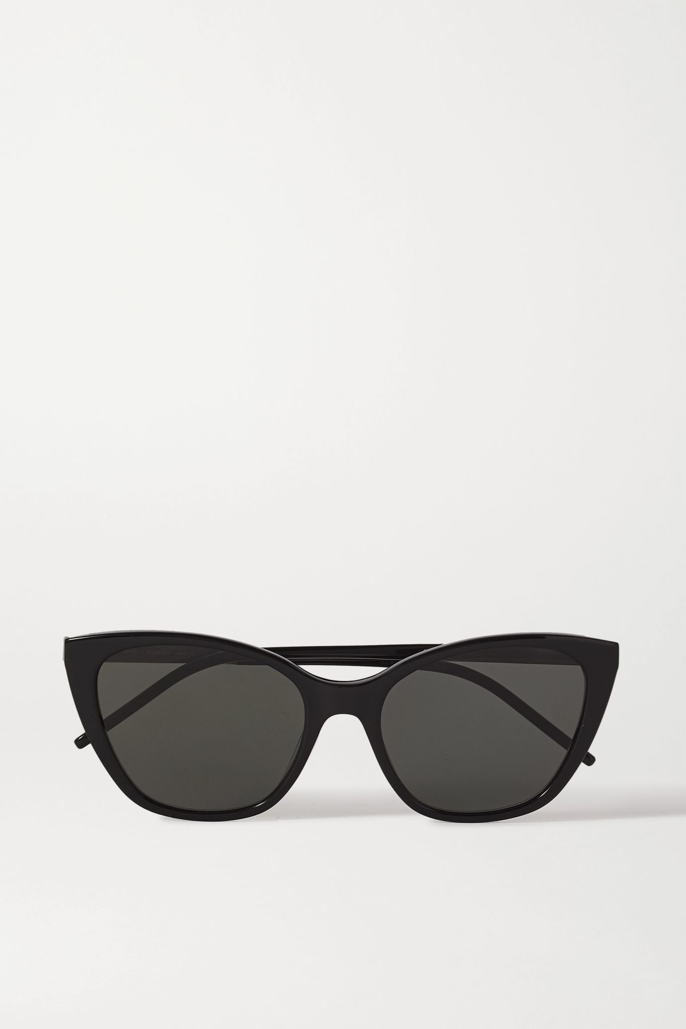 Cat-eye acetate and gold-tone sunglasses - 1