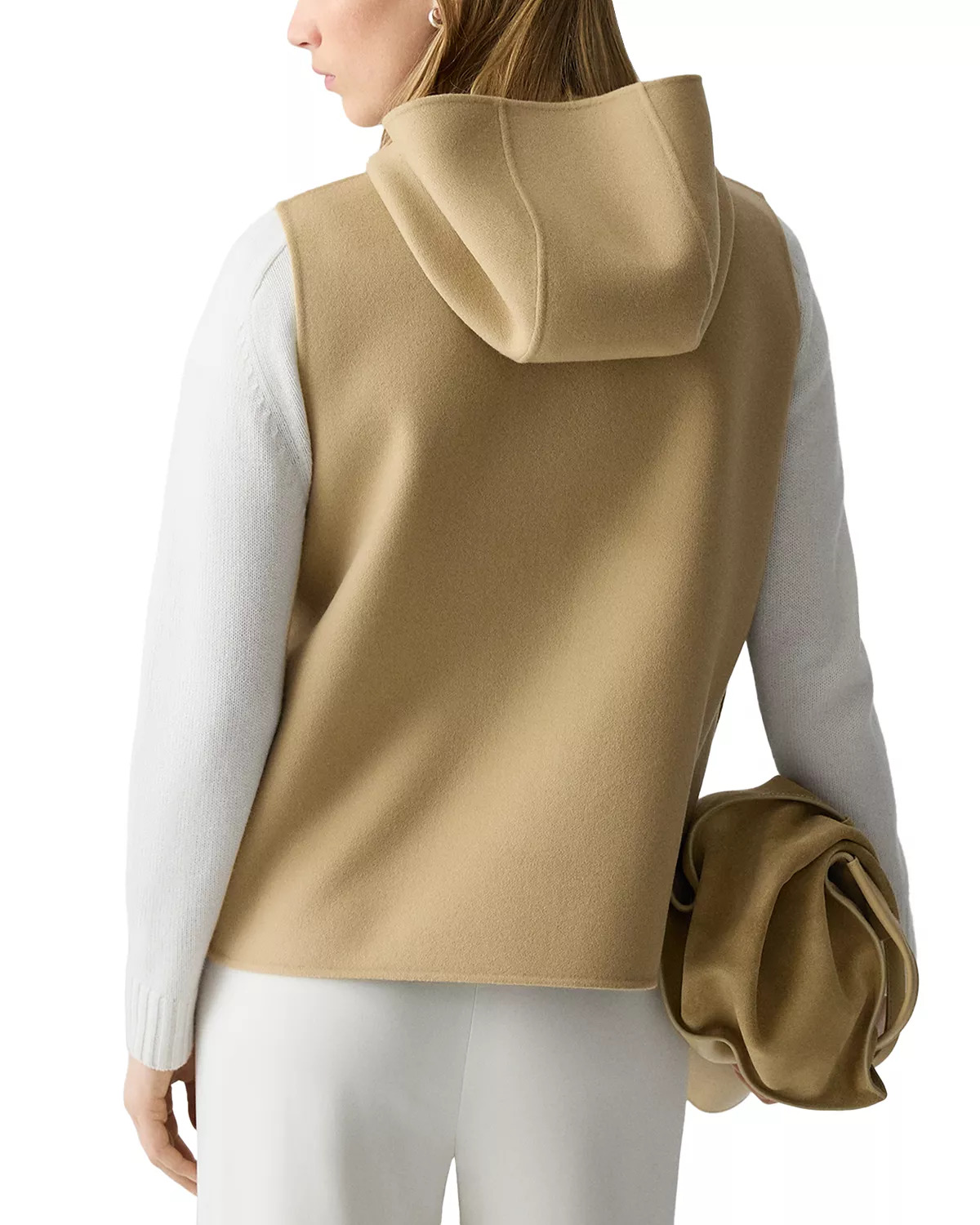 Hooded Wool & Cashmere Vest - 3