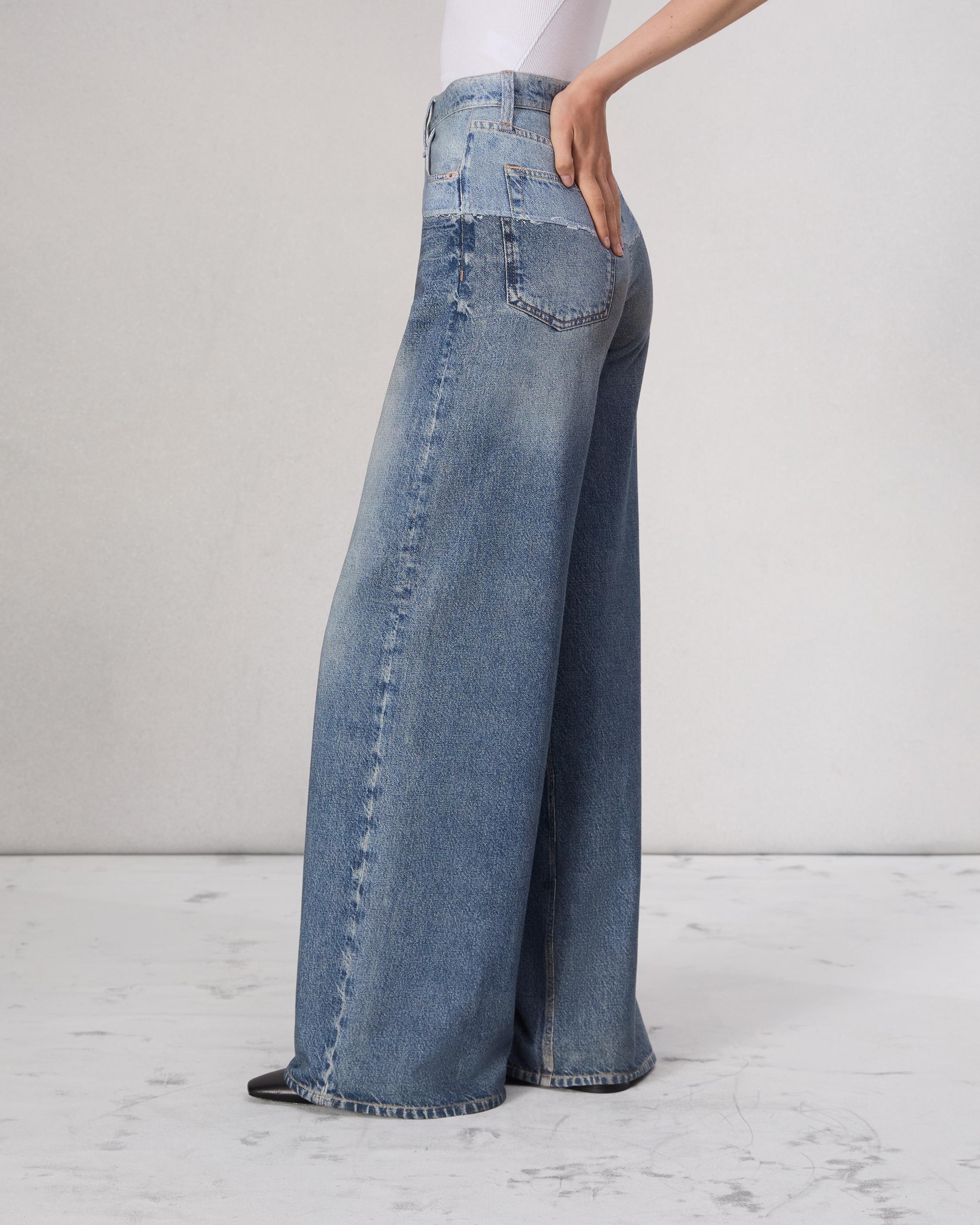 Miramar Sofie Full Length Wide-Leg
Trompe L'oeil Cotton Pant - 3