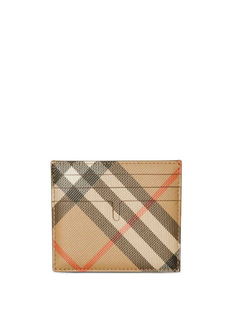 Burberry Vintage Check leather cardholder outlook
