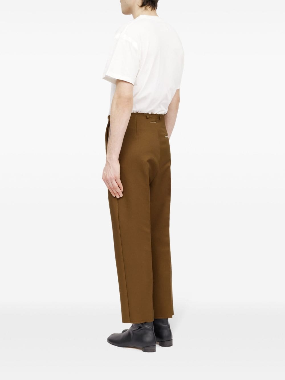 zip-detail tailored trousers - 5