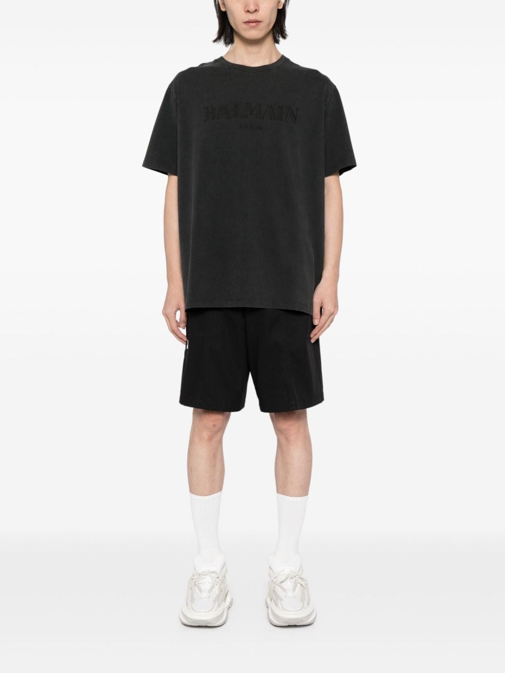 vintage Balmain embroidery T-shirt - 2