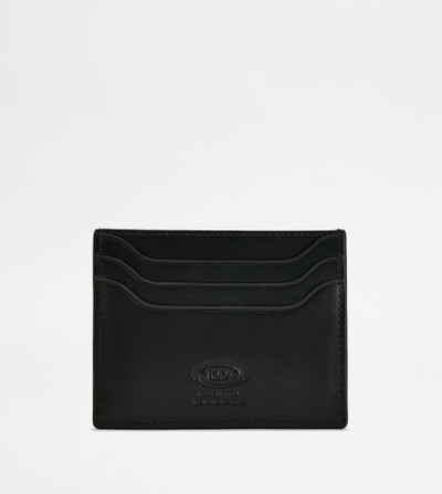 Tod's CREDIT CARD HOLDER IN LEATHER - BLACK outlook