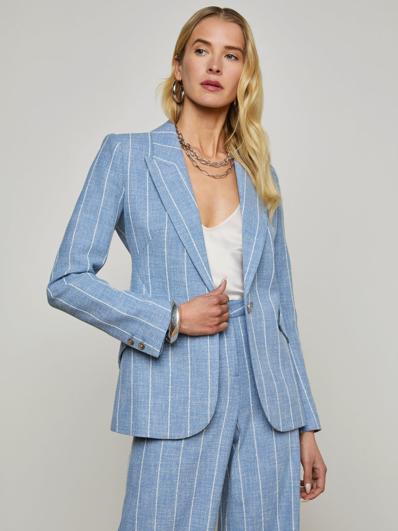 L'AGENCE Chamberlain Pinstriped Blazer outlook