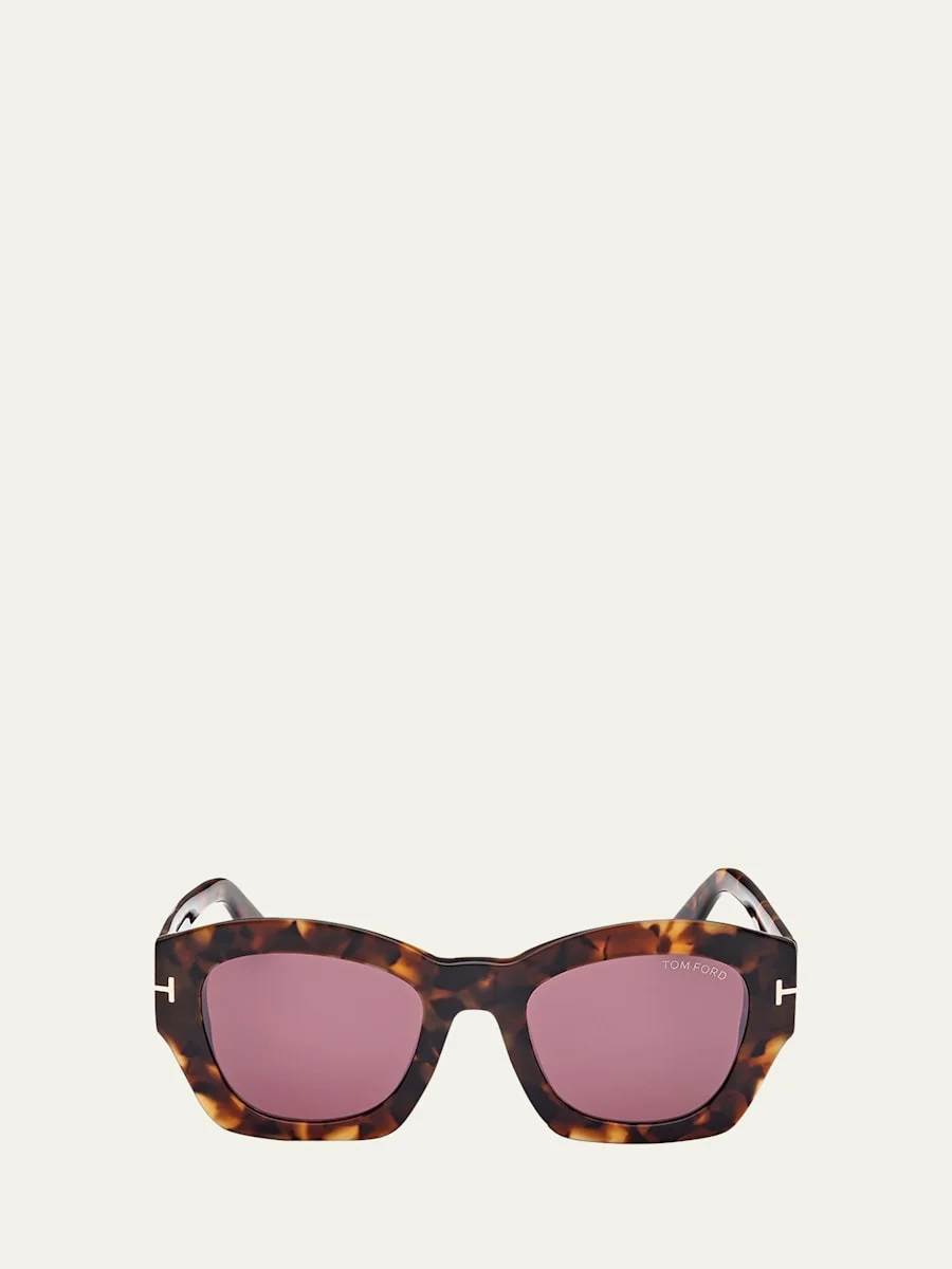 Guilliana Acetate Geometric Sunglasses - 1