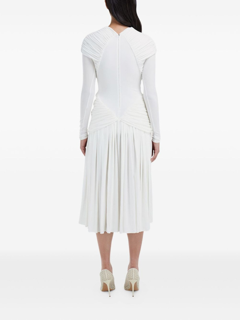 ruched long-sleeve dress 3