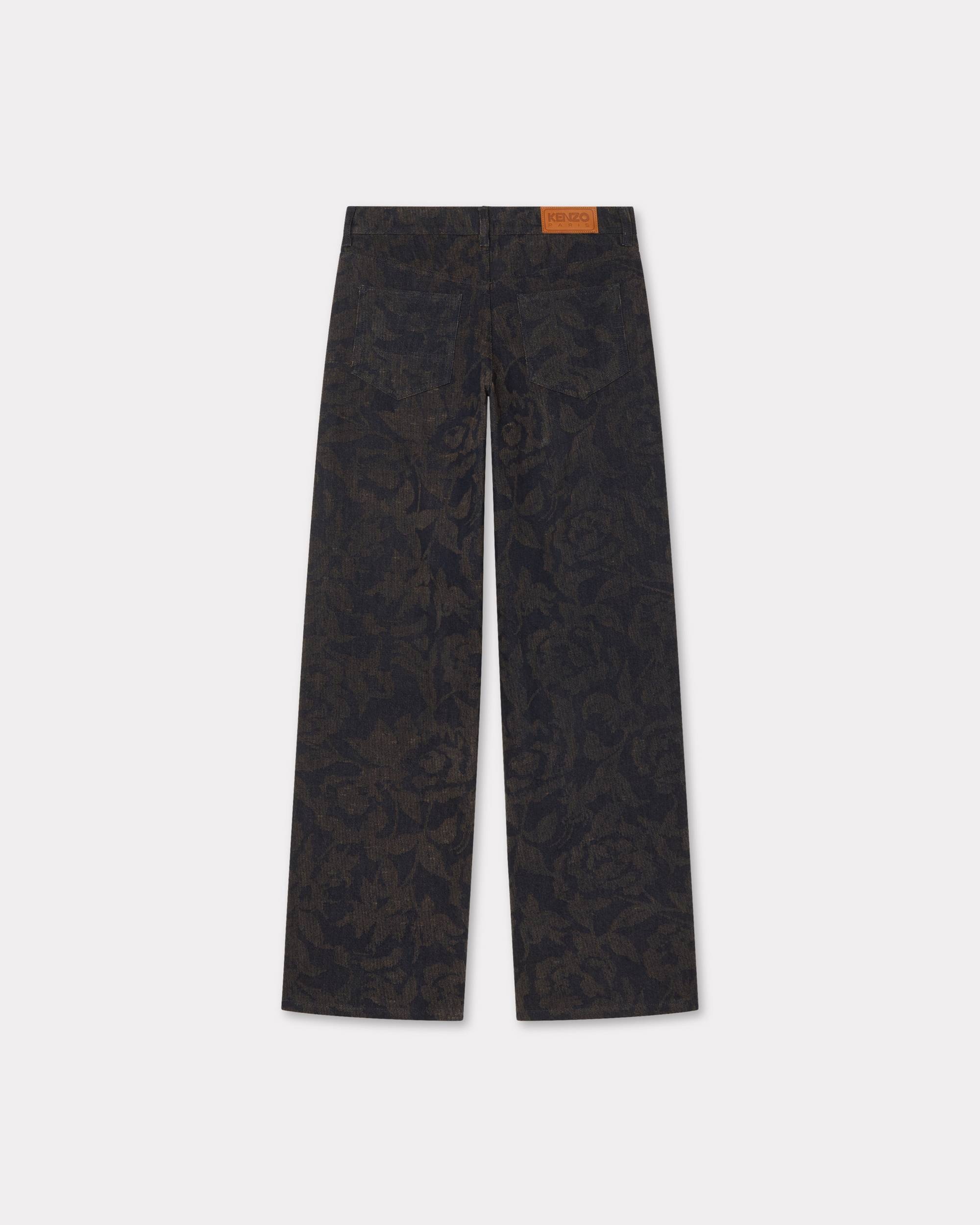 'KENZO Peonies' cargo jeans in japanese denim - 2