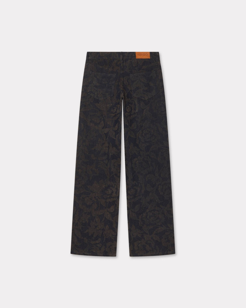 KENZO 'KENZO Peonies' cargo jeans in japanese denim outlook