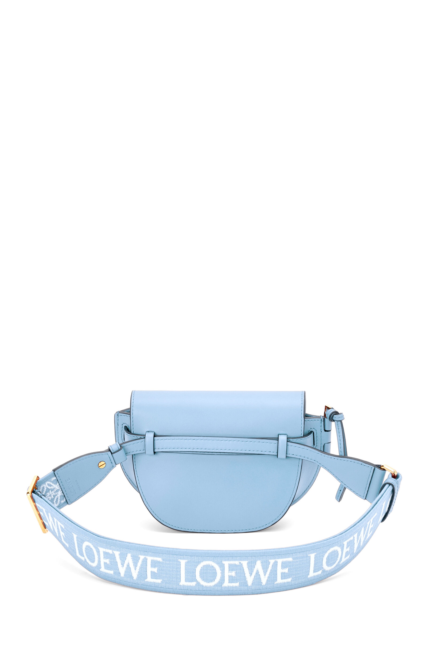 Mini Gate Dual bag in soft calfskin and jacquard - 4