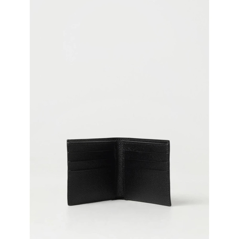 Dolce & Gabbana BLACK LEATHER BIFOLD WALLET outlook