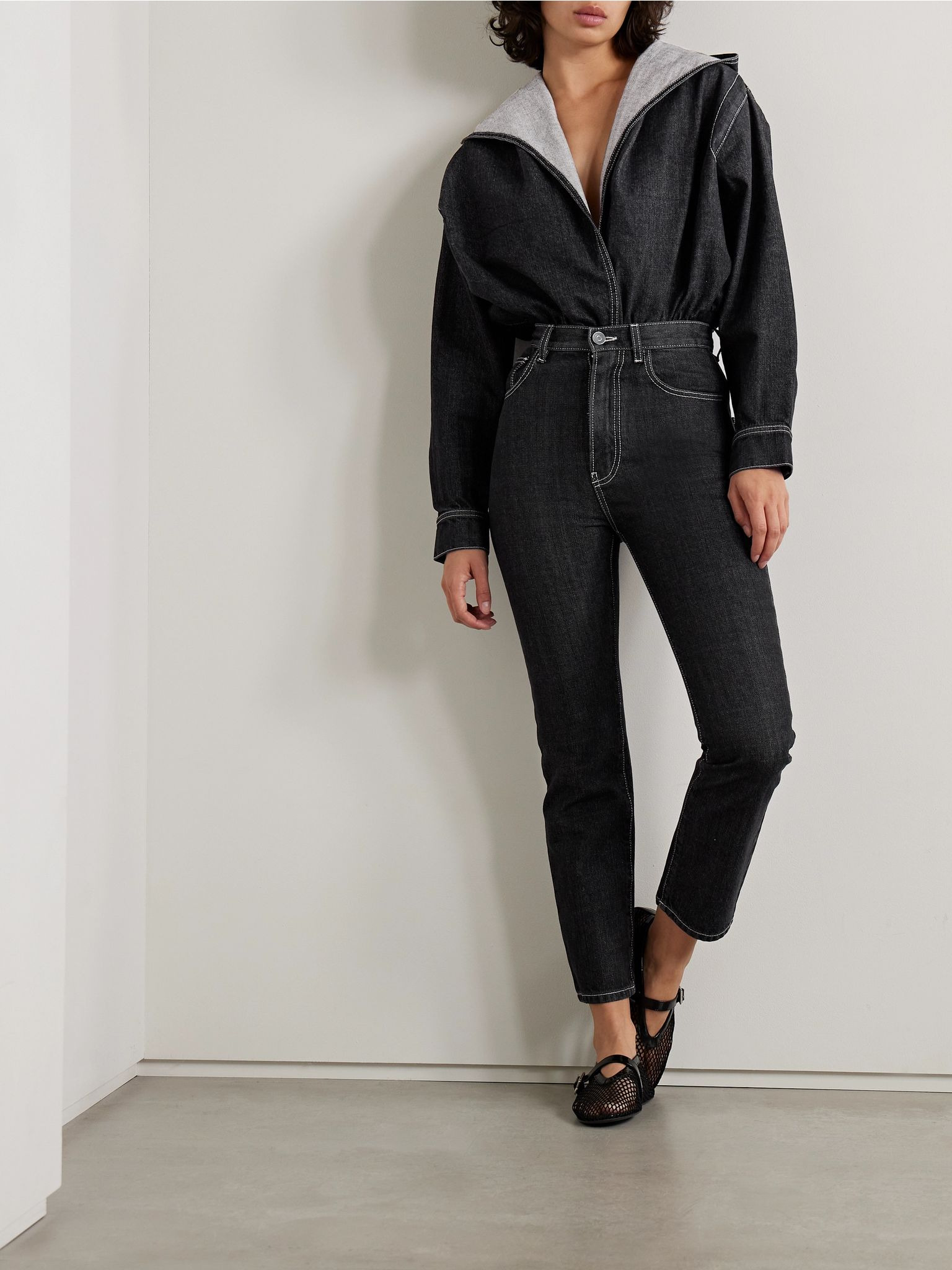 Archetypes high-rise slim-leg jeans Black - 2