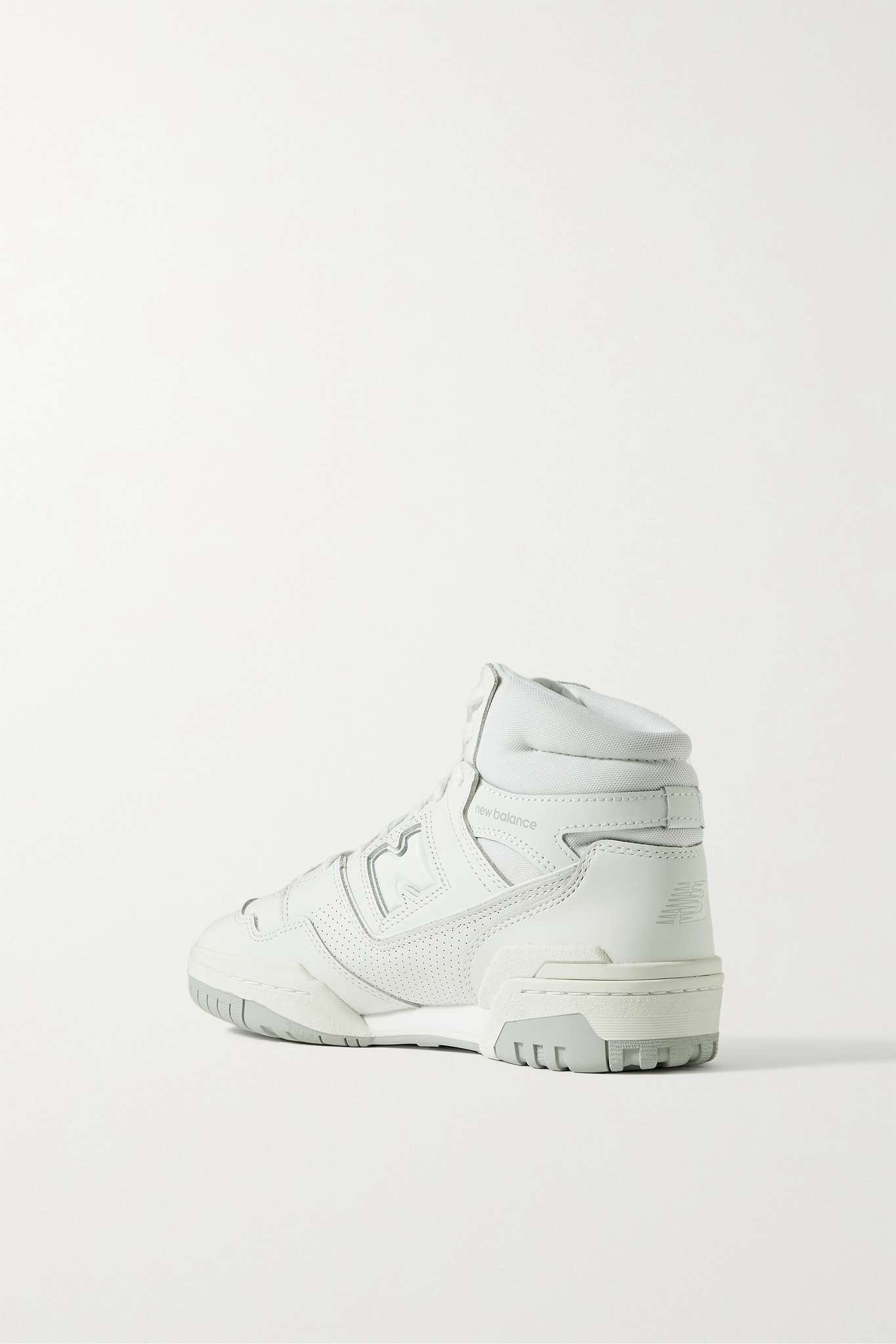 650 mesh-trimmed leather high-top sneakers - 3