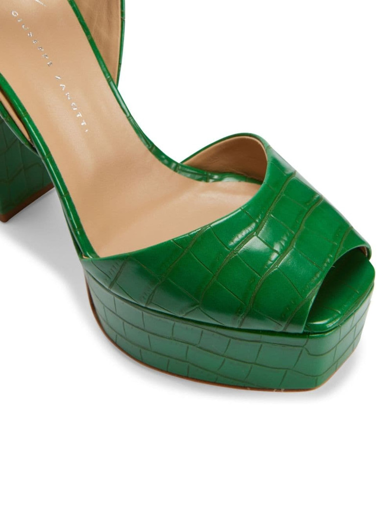 Betty 120mm crocodile 인쇄 샌들 4