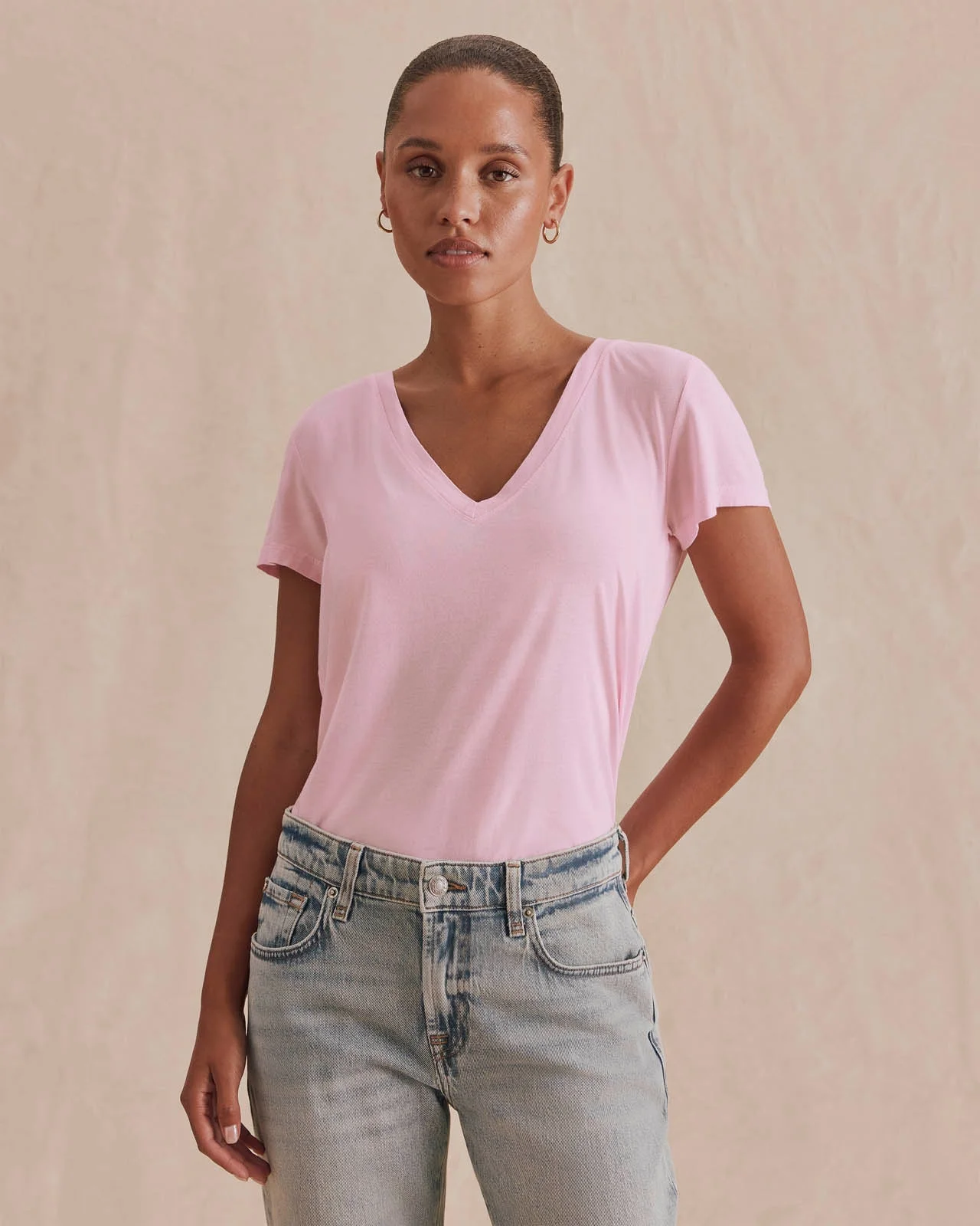 Kate V-Neck Tee - 1