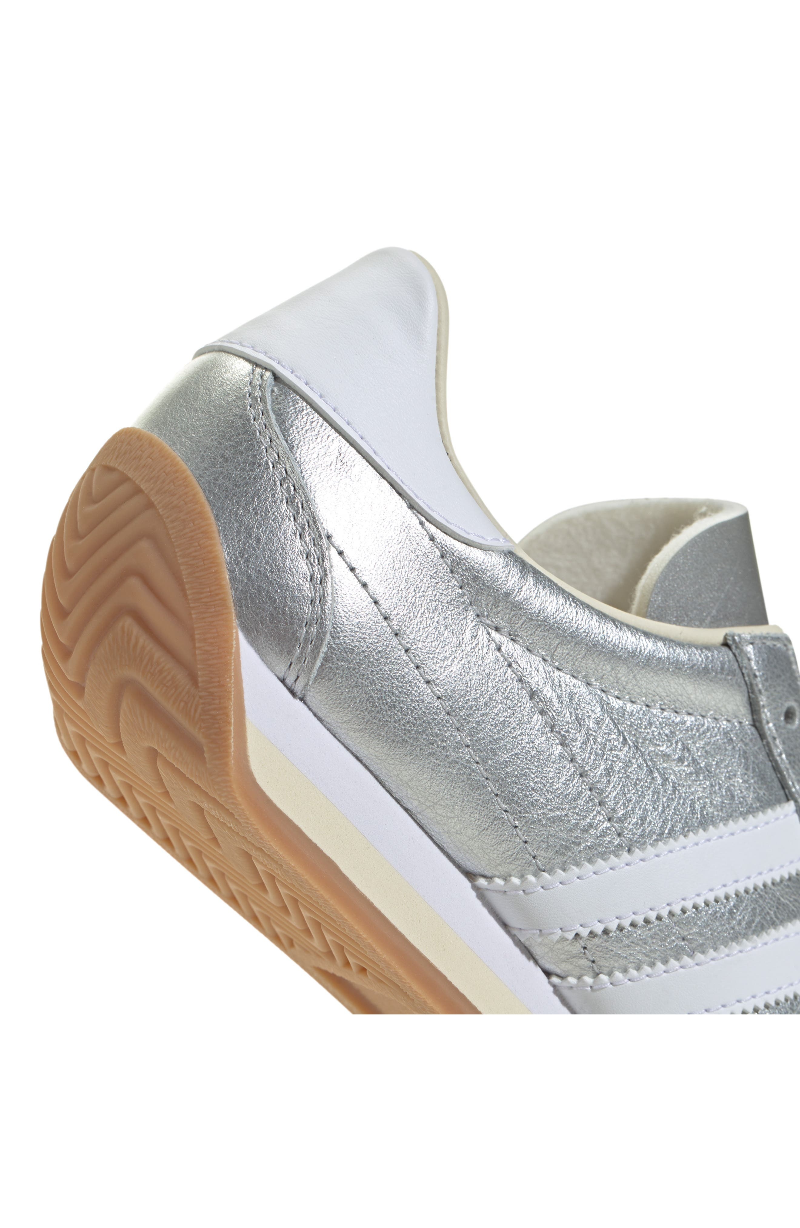 adidas Country Low Top Sneaker in Silver Met./White/Cream at Nordstrom - 7