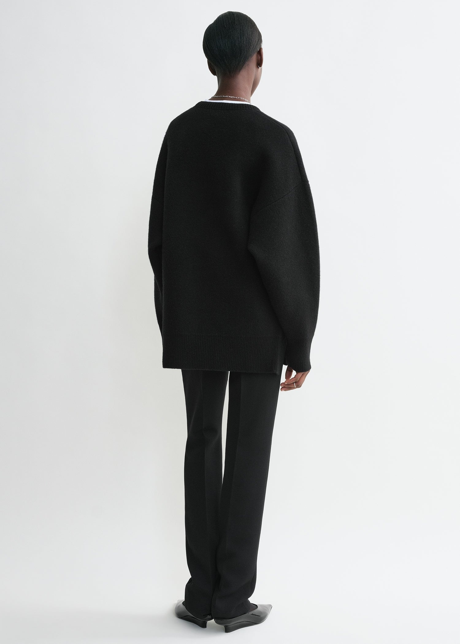 Double-knit pullover black - 4
