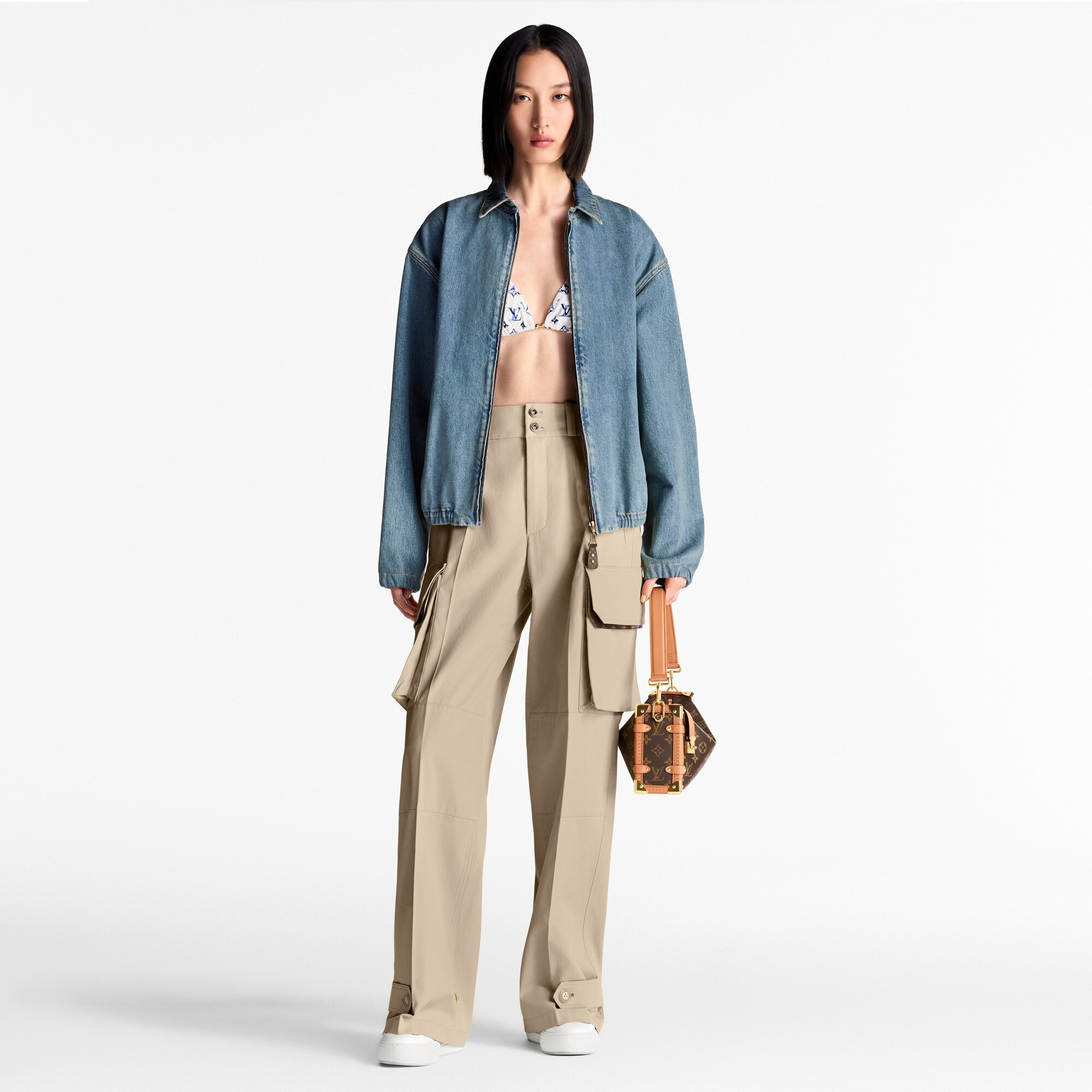 Wide-Leg Cargo Pants - 4